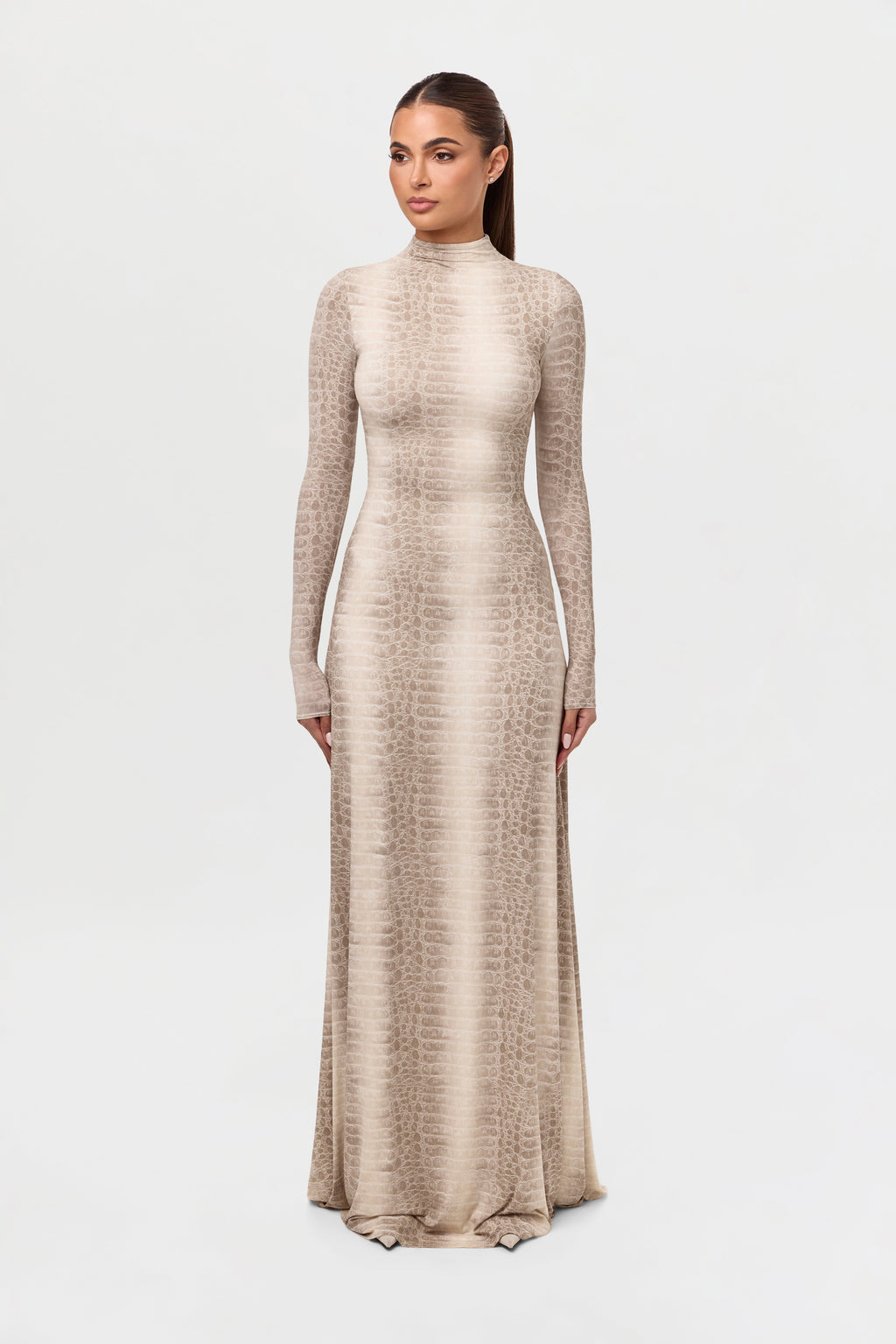 Naked Print Maxi Dress