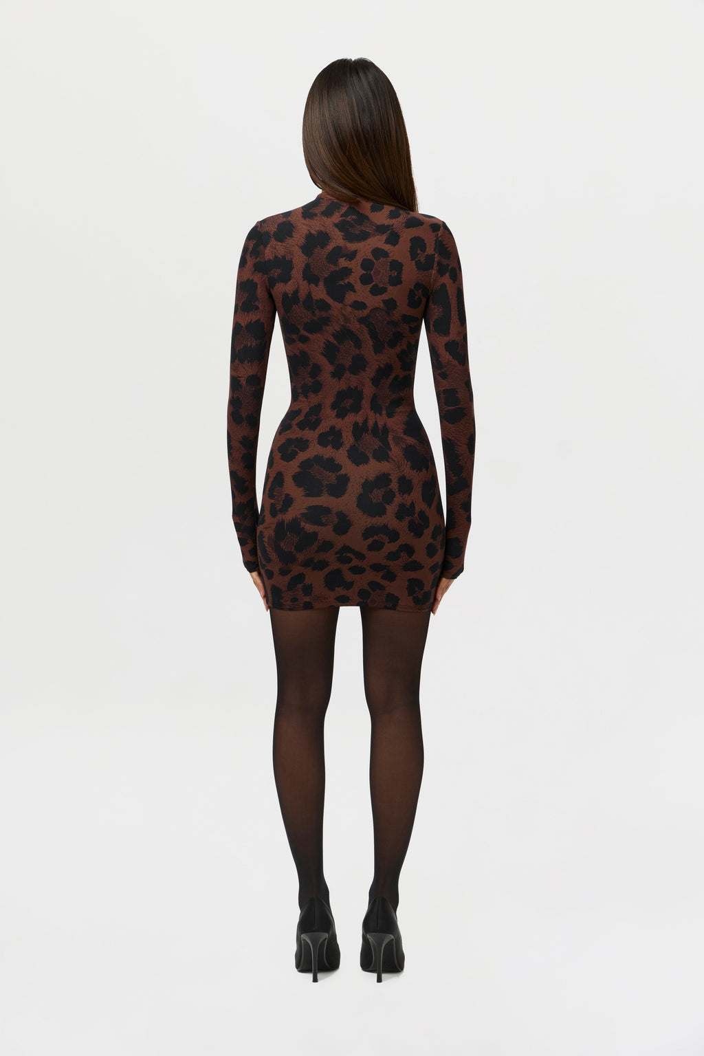 Naked Print Mini Dress