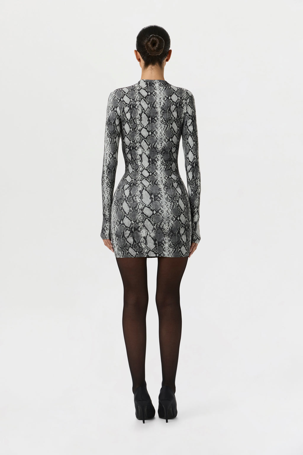 Naked Print Mini Dress