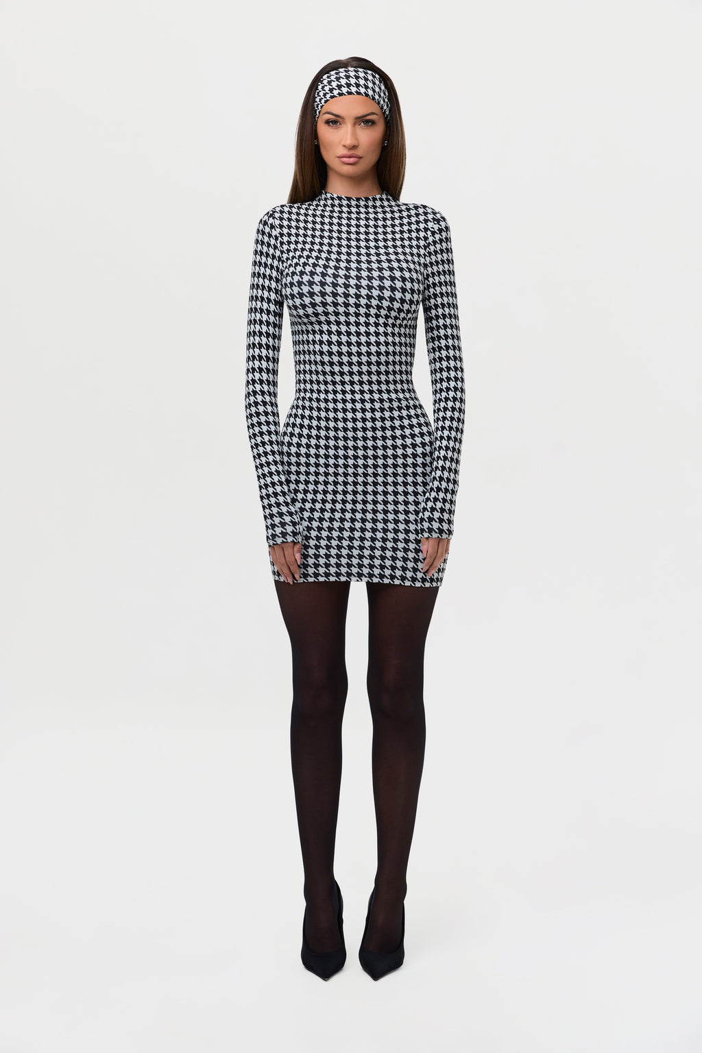 Naked Print Mini Dress