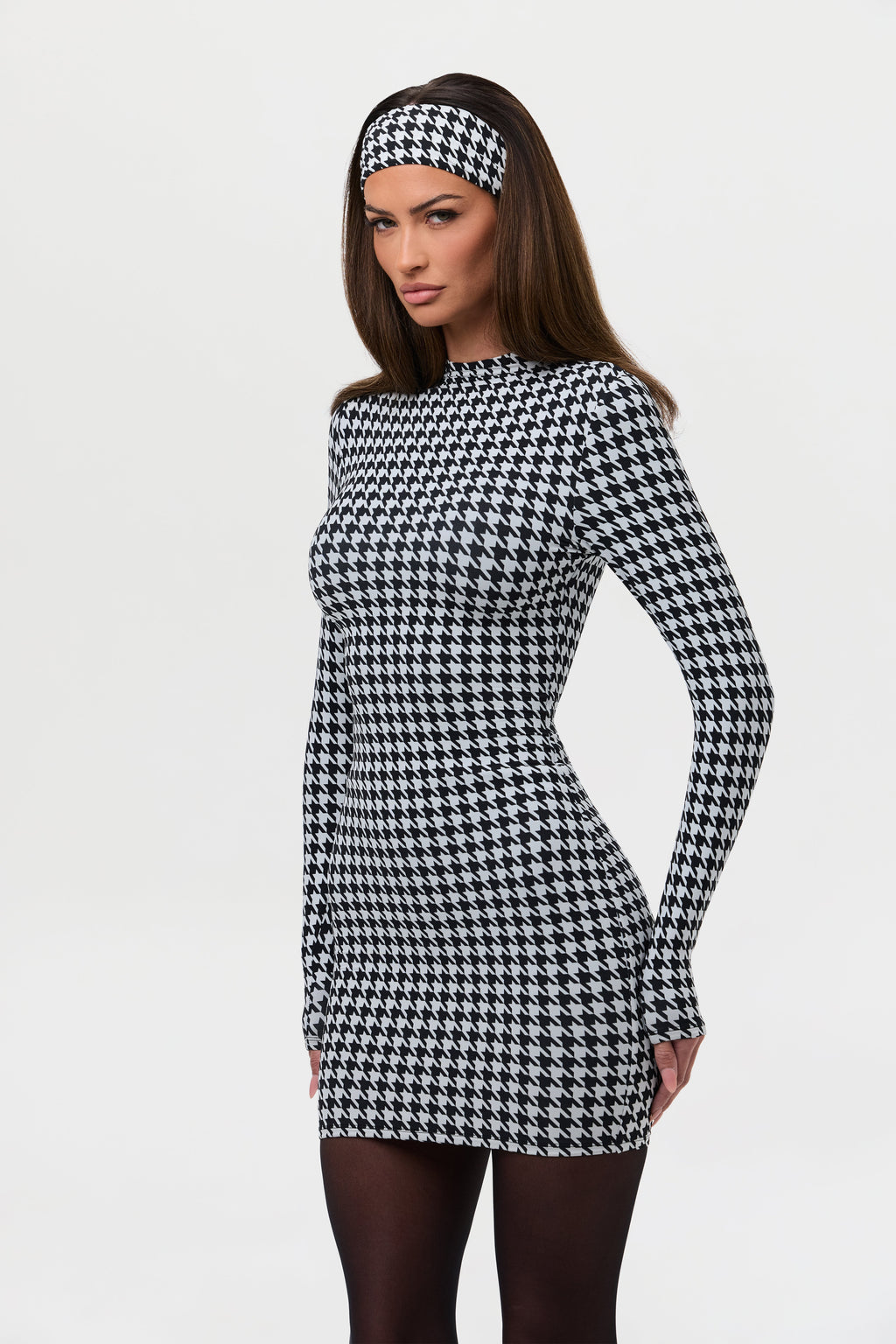 Naked Print Mini Dress