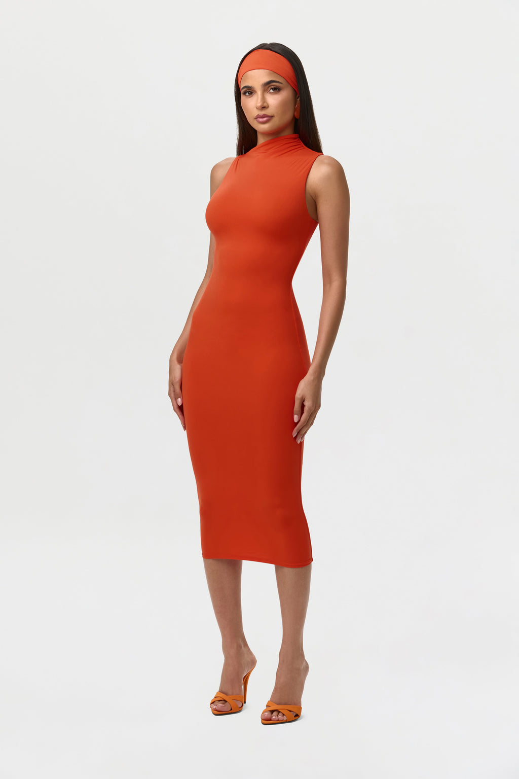 Naked Sleeveless Midi Dress