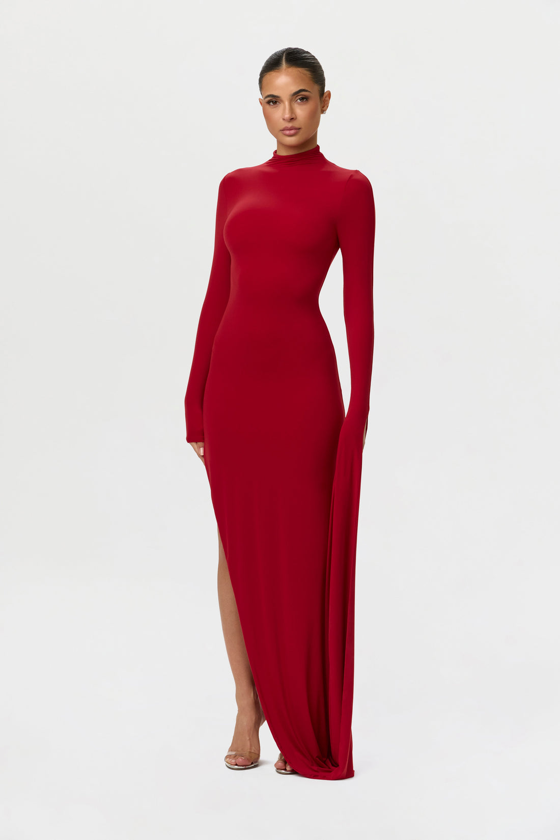 Naked Draped Sleeve Maxi Dress