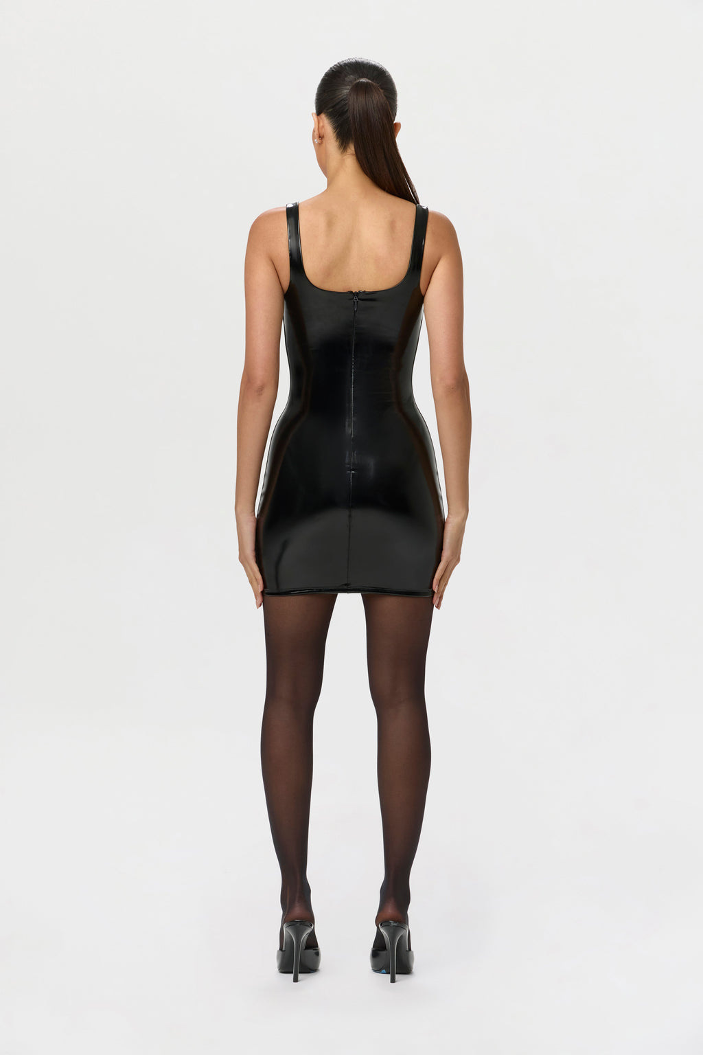 Vinyl Tank Mini Dress