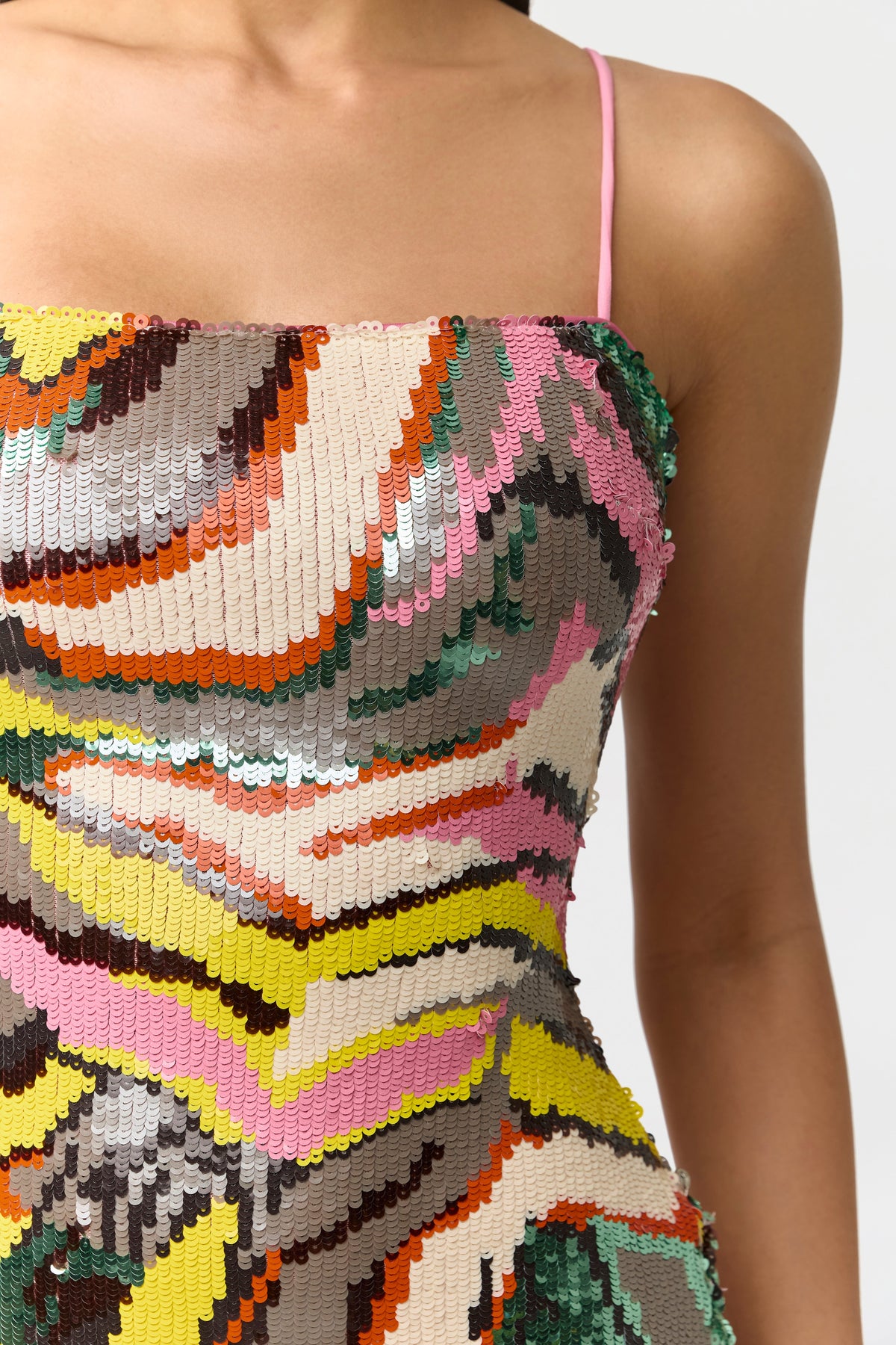 Sequin Abstract Mini Dress
