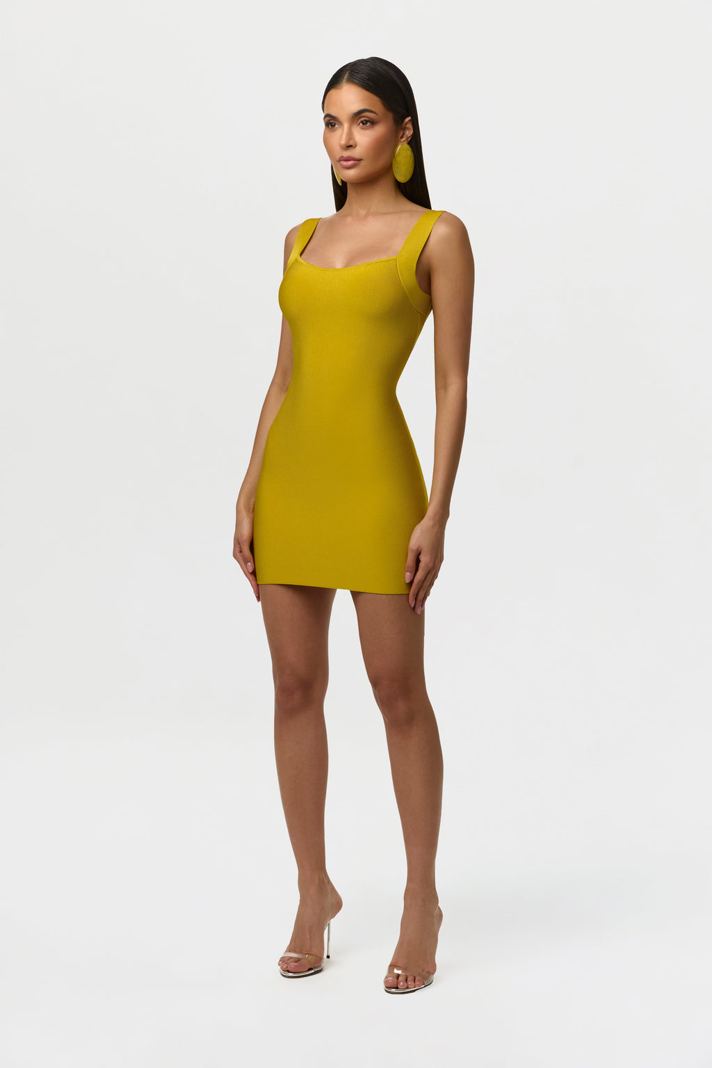 Knit Bandage Sculpt Mini Dress