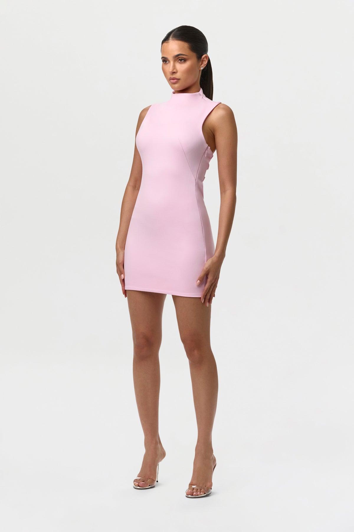 Ponte Cut Out Mini Dress