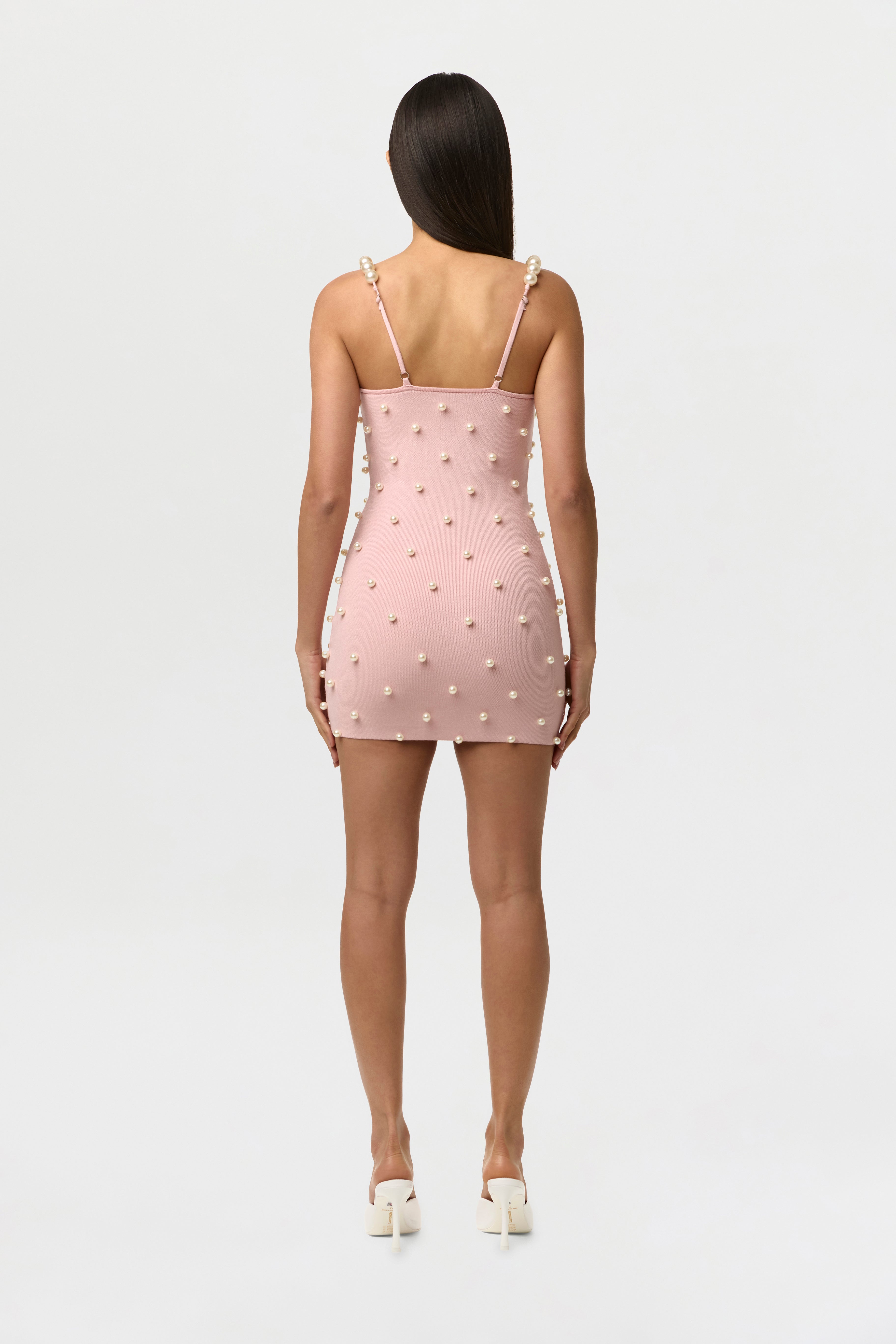 Knit Pearl Mini Dress