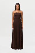 Linen Tube Maxi Dress