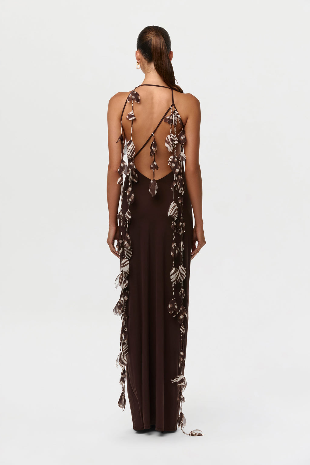 Naked Open Back Petal Dress