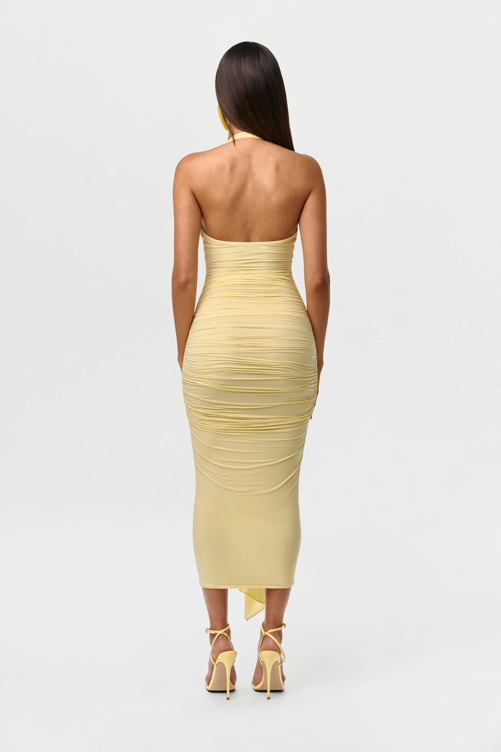 Naked Ruffle Halter Dress