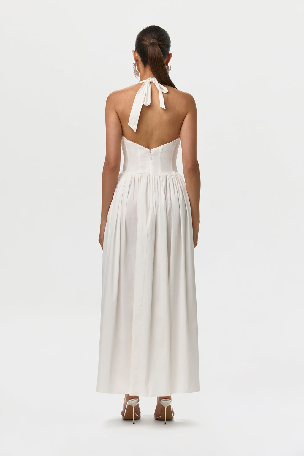 Shirting Poplin Halter Dress