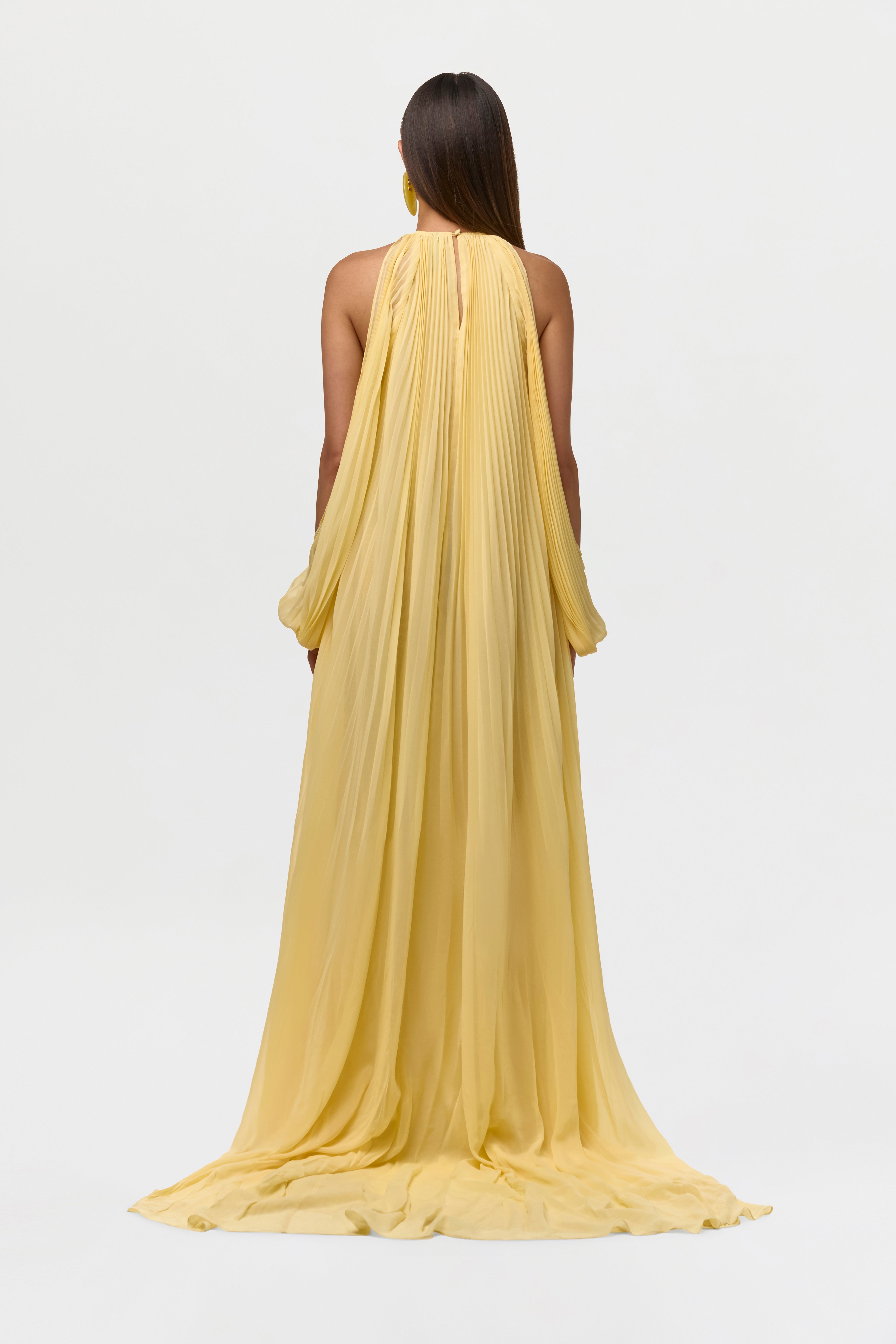 Chiffon Pleated Gown