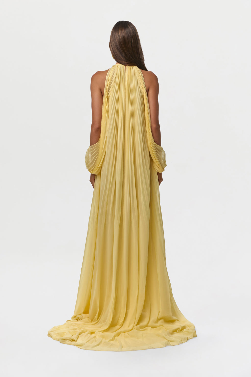 Chiffon Pleated Gown