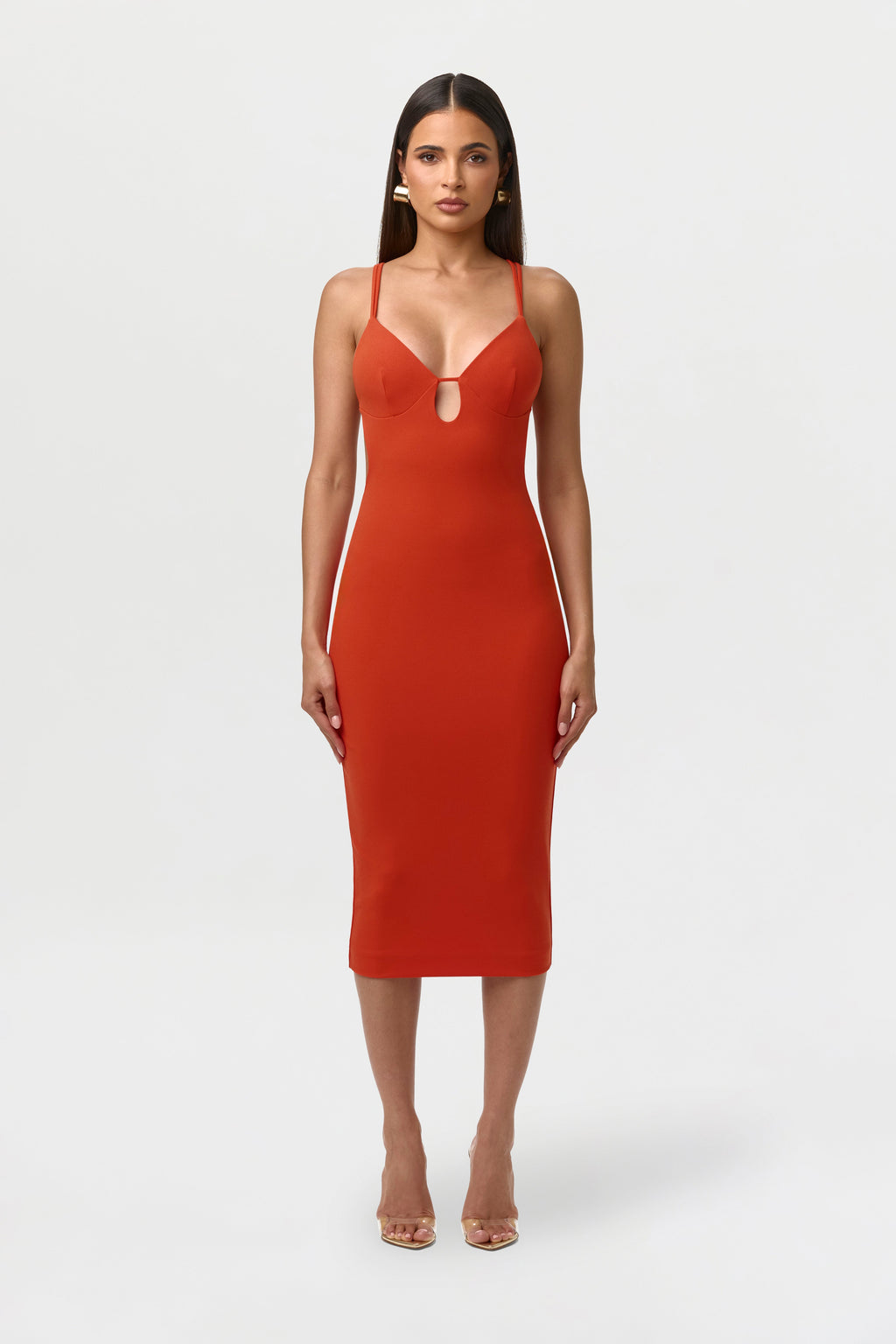 Crepe Midi Dress