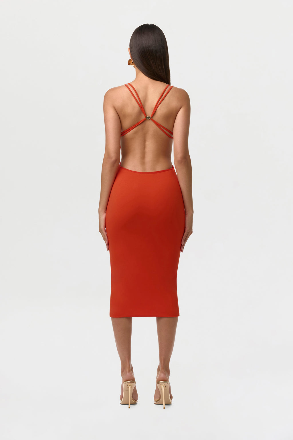 Crepe Midi Dress