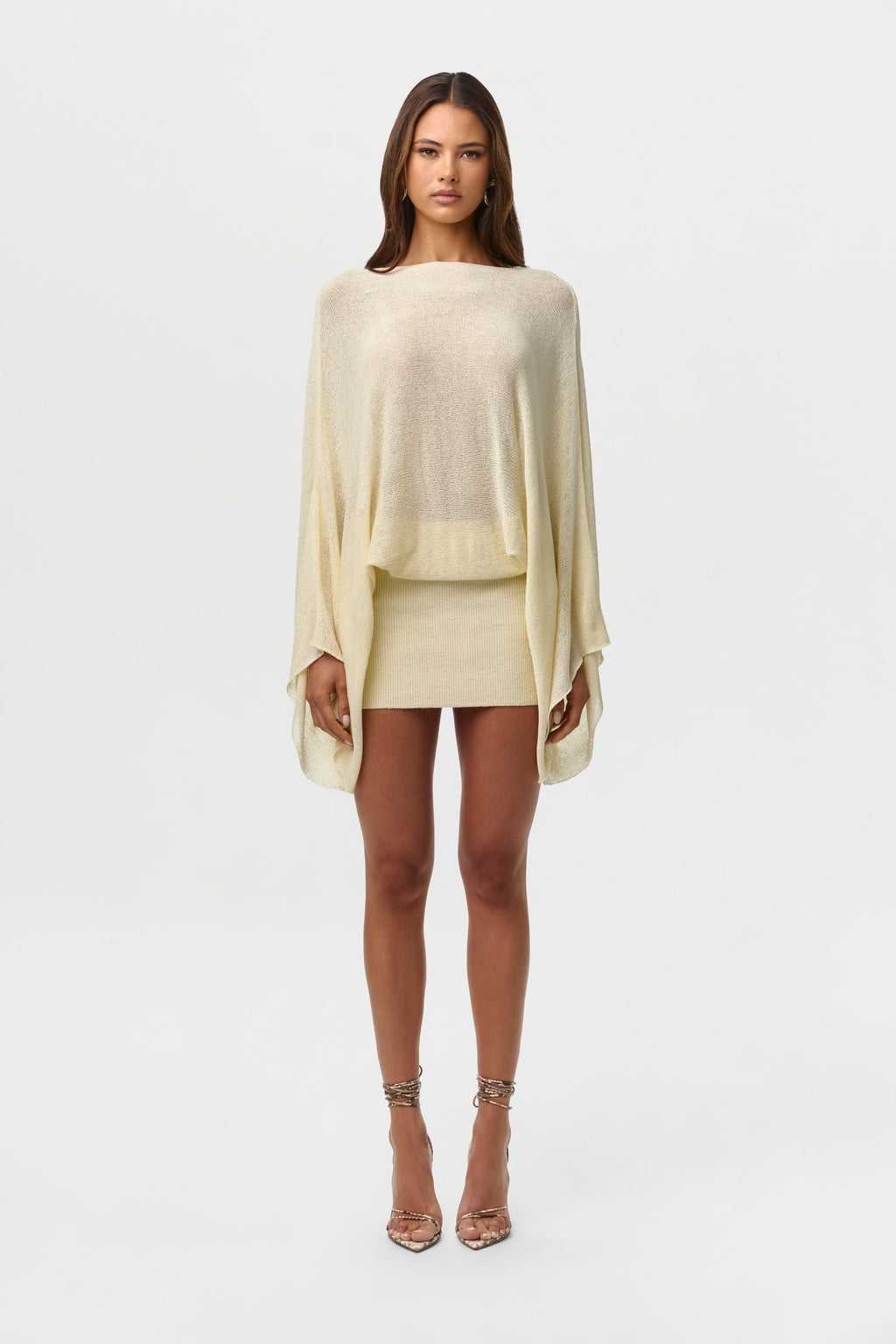 Knit Drape Mini Dress