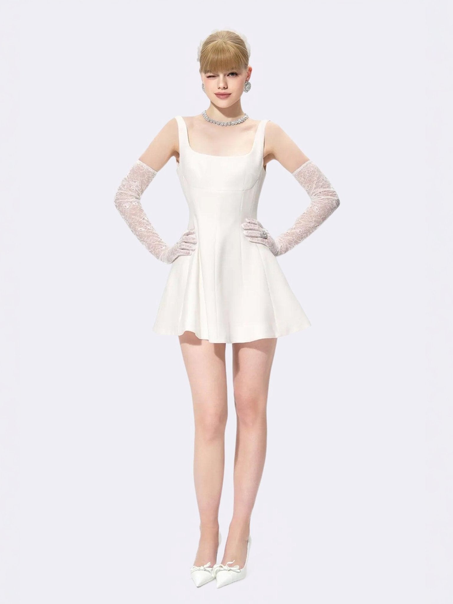 Marianne Dress -White