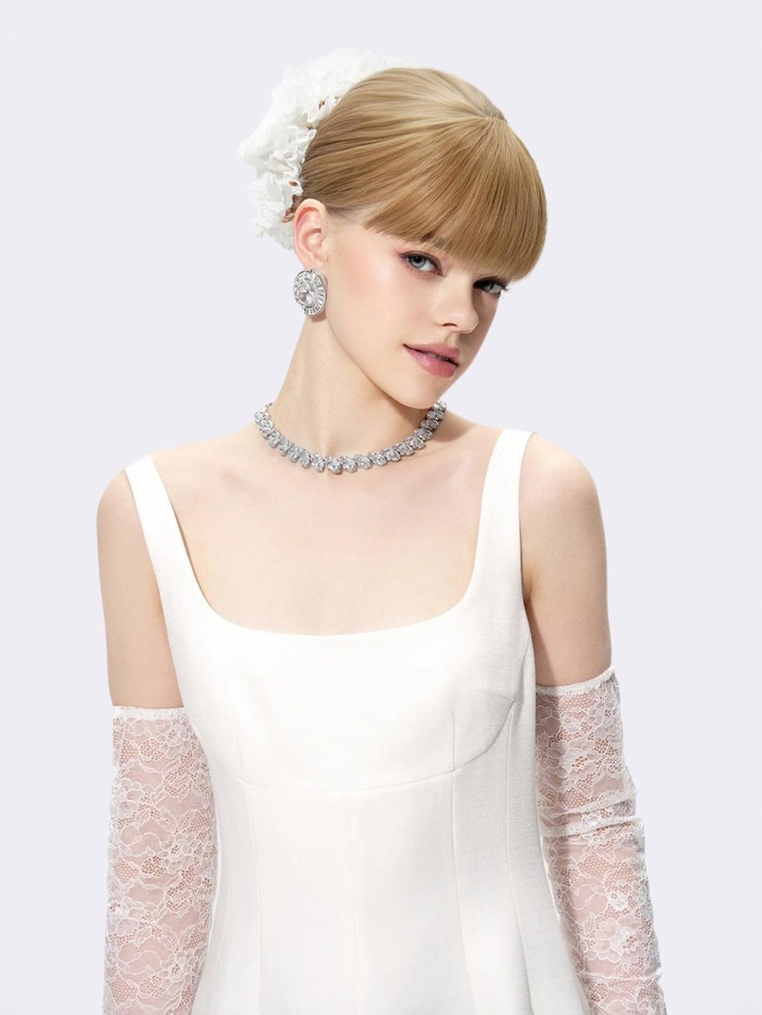 Marianne Dress -White