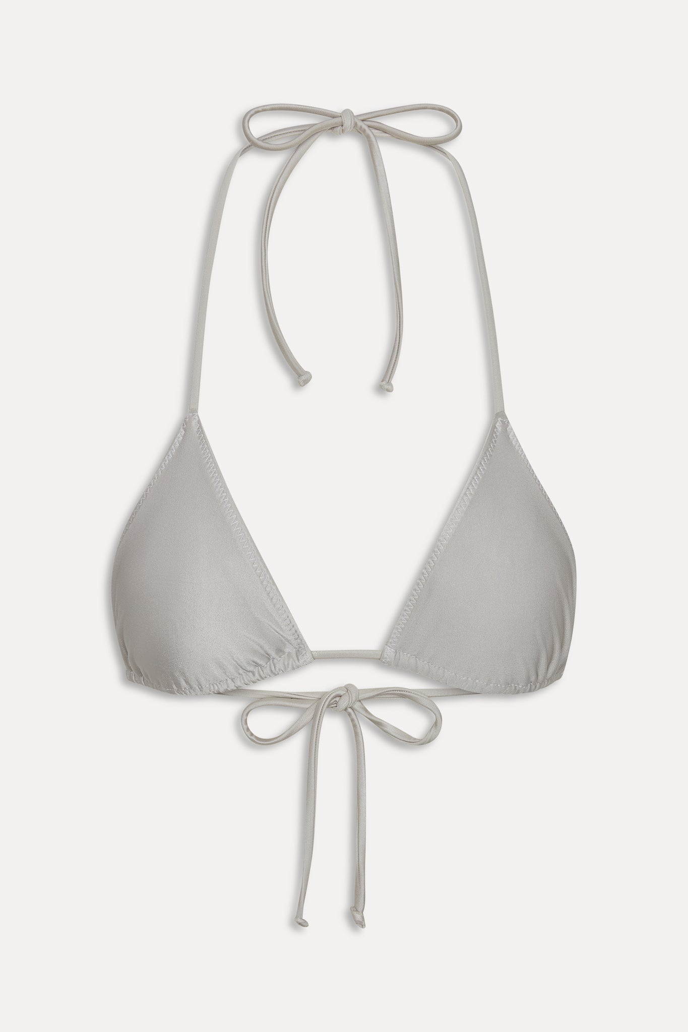 X Jennie Nick Satin Bikini Top - Moon
