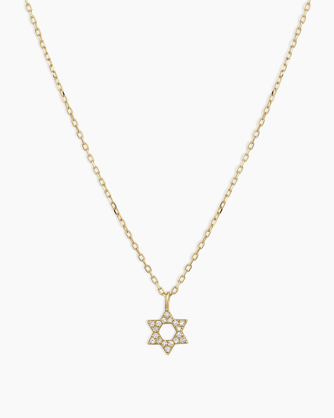 Diamond Star Of David Necklace