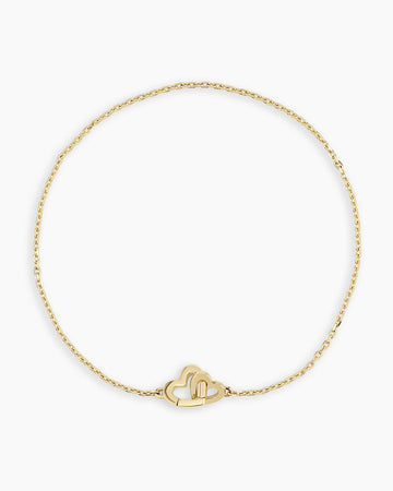 14K Gold Parker Heart Bracelet