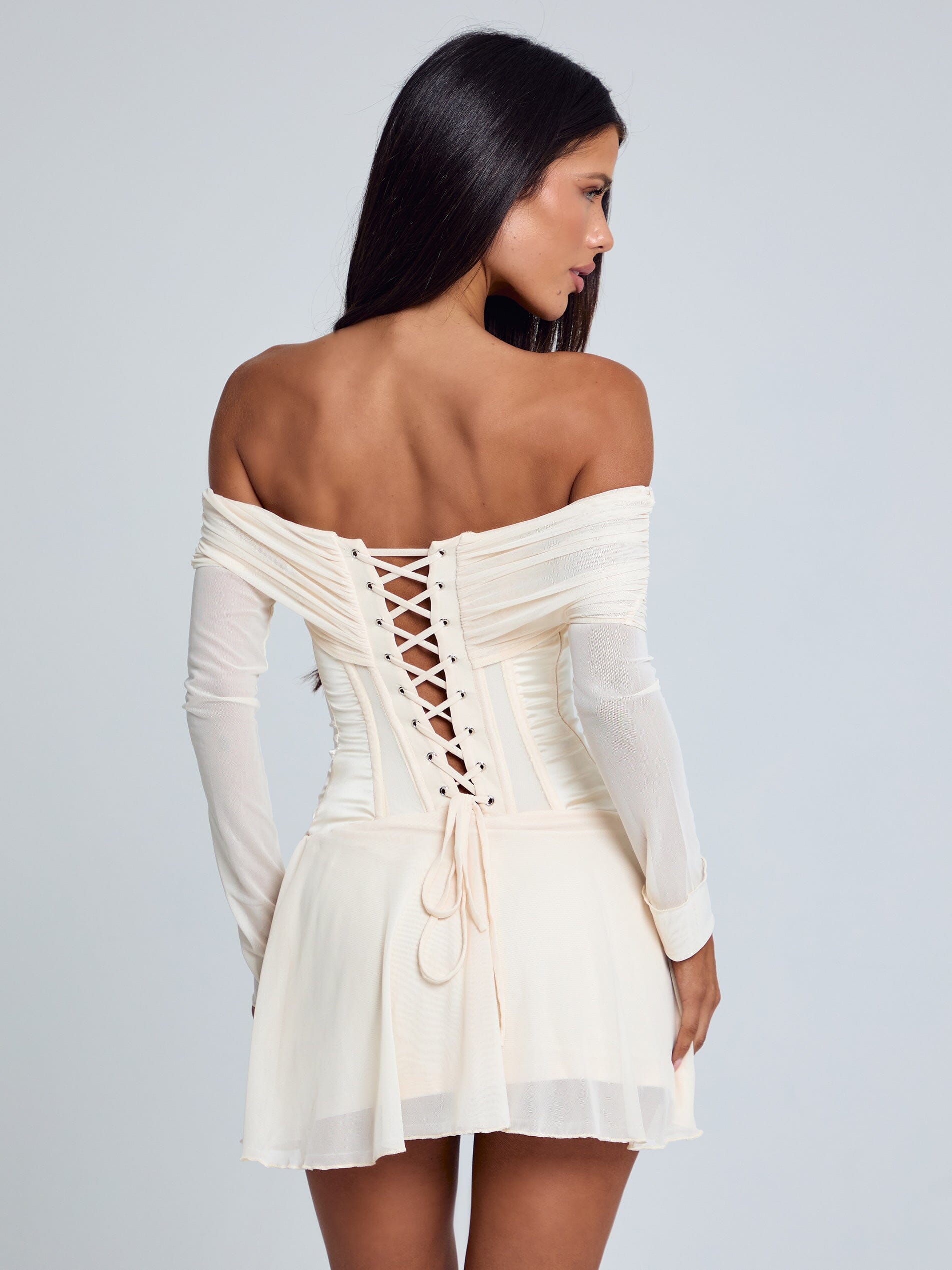 Orla Mini Dress Beige