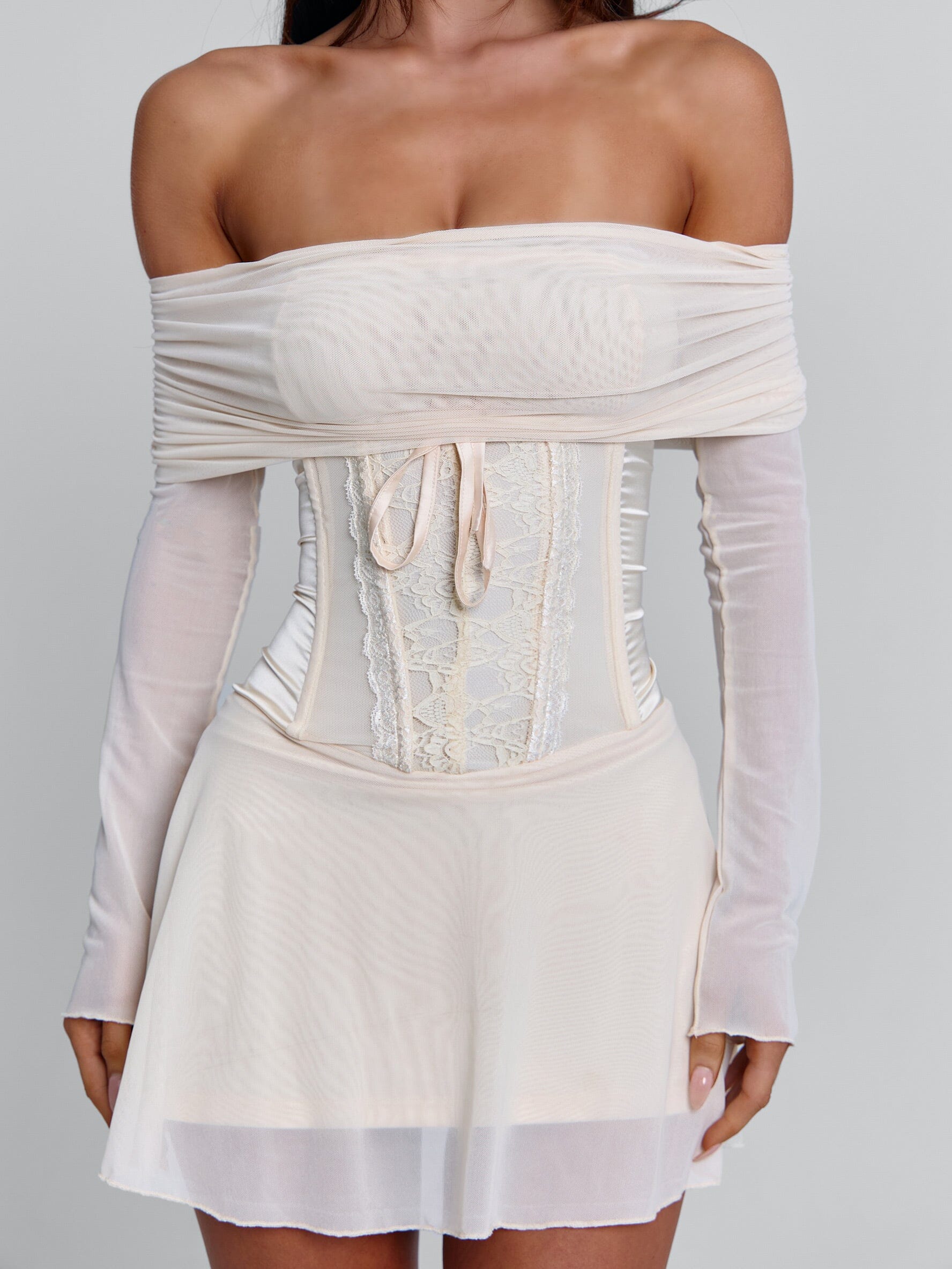 Orla Mini Dress Beige