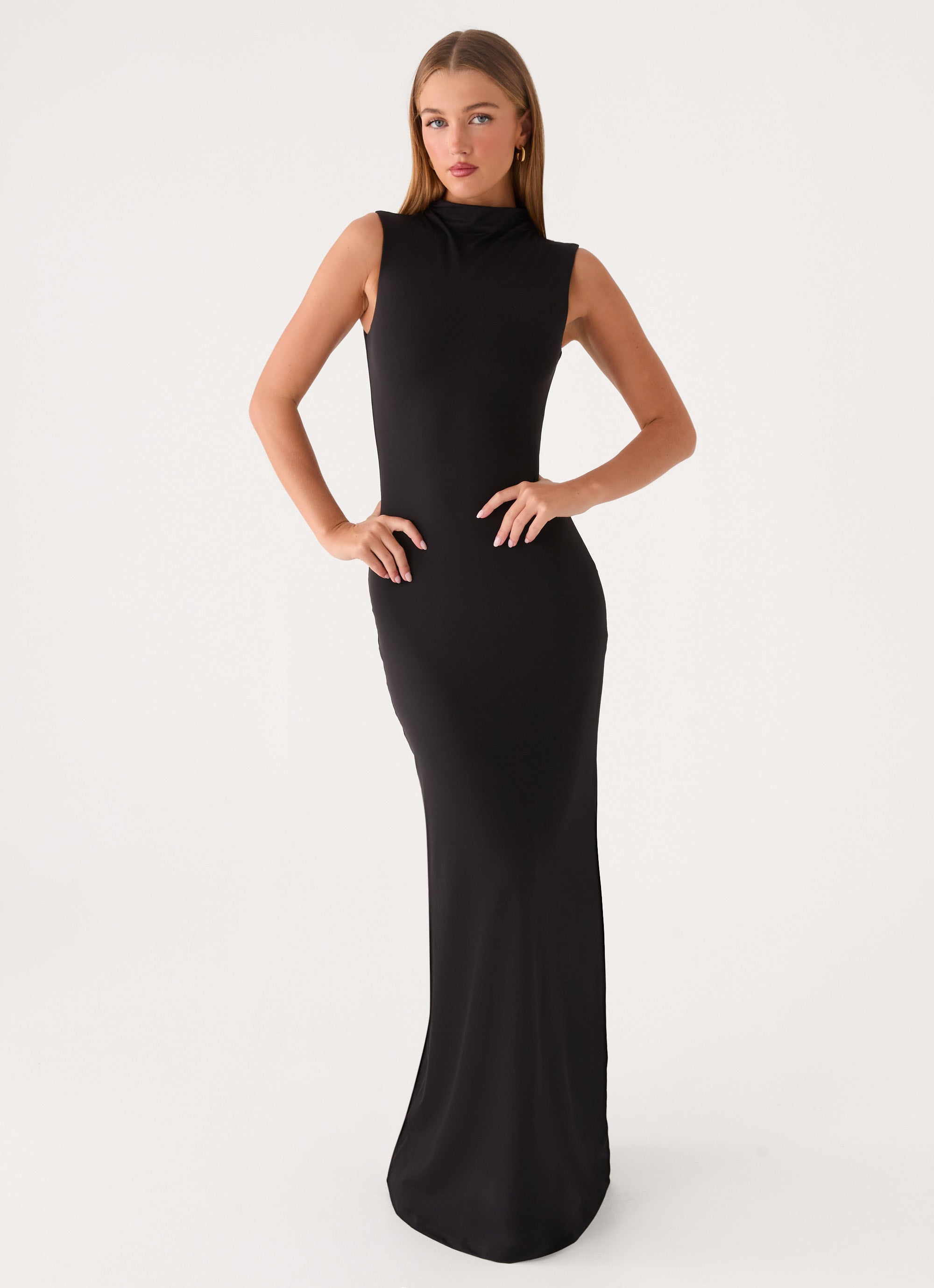 On My Time Maxi Dress - Black