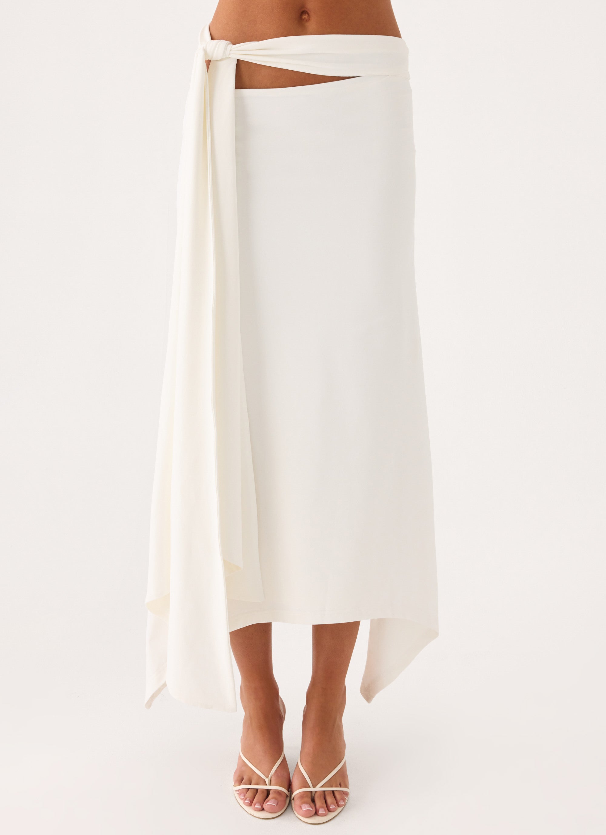 Overdrive Midi Skirt - White