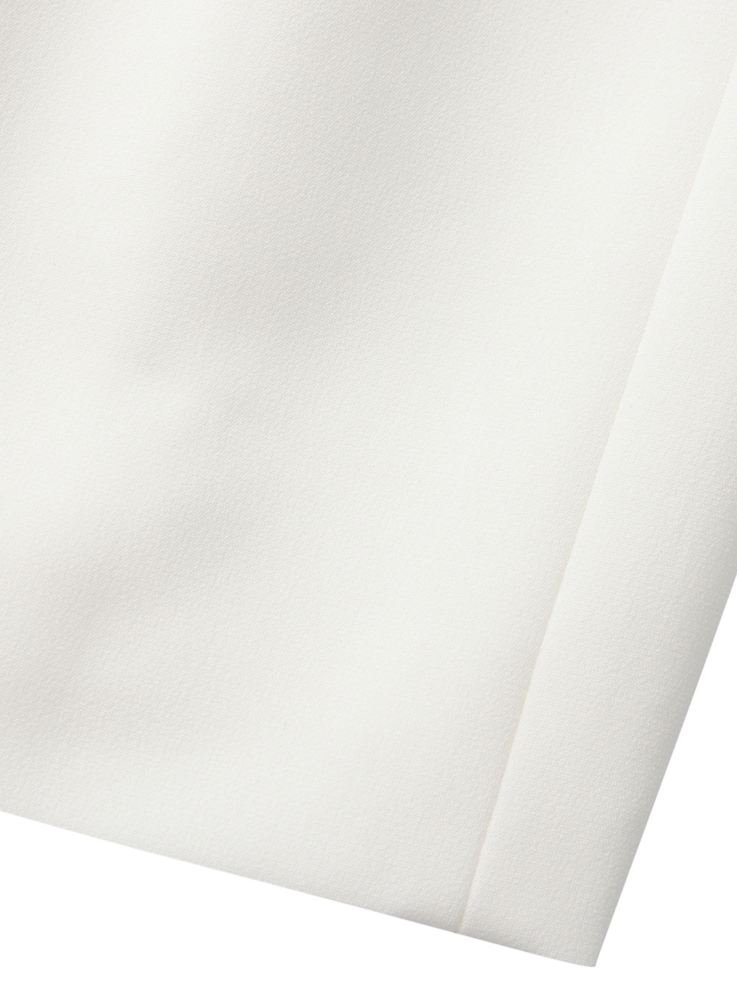 Sera Crystal-Button White Dress