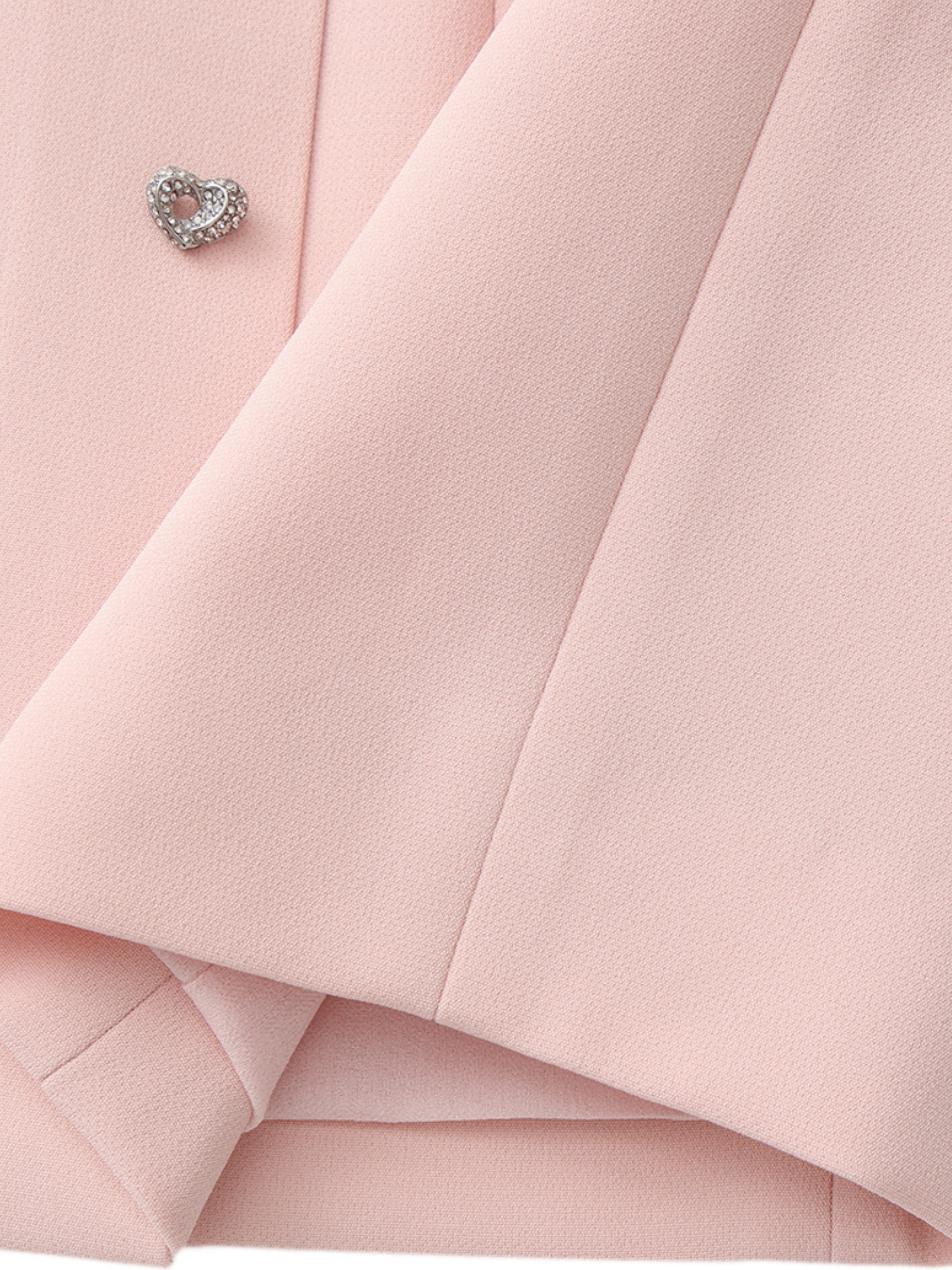 Sera Crystal-Button Pink Dress