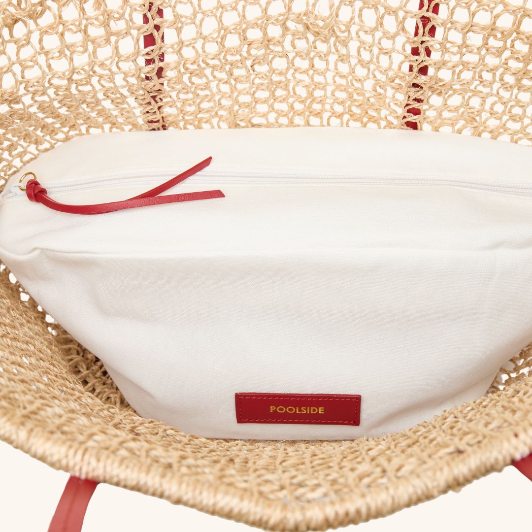The Comporta Large Tote - Tomato