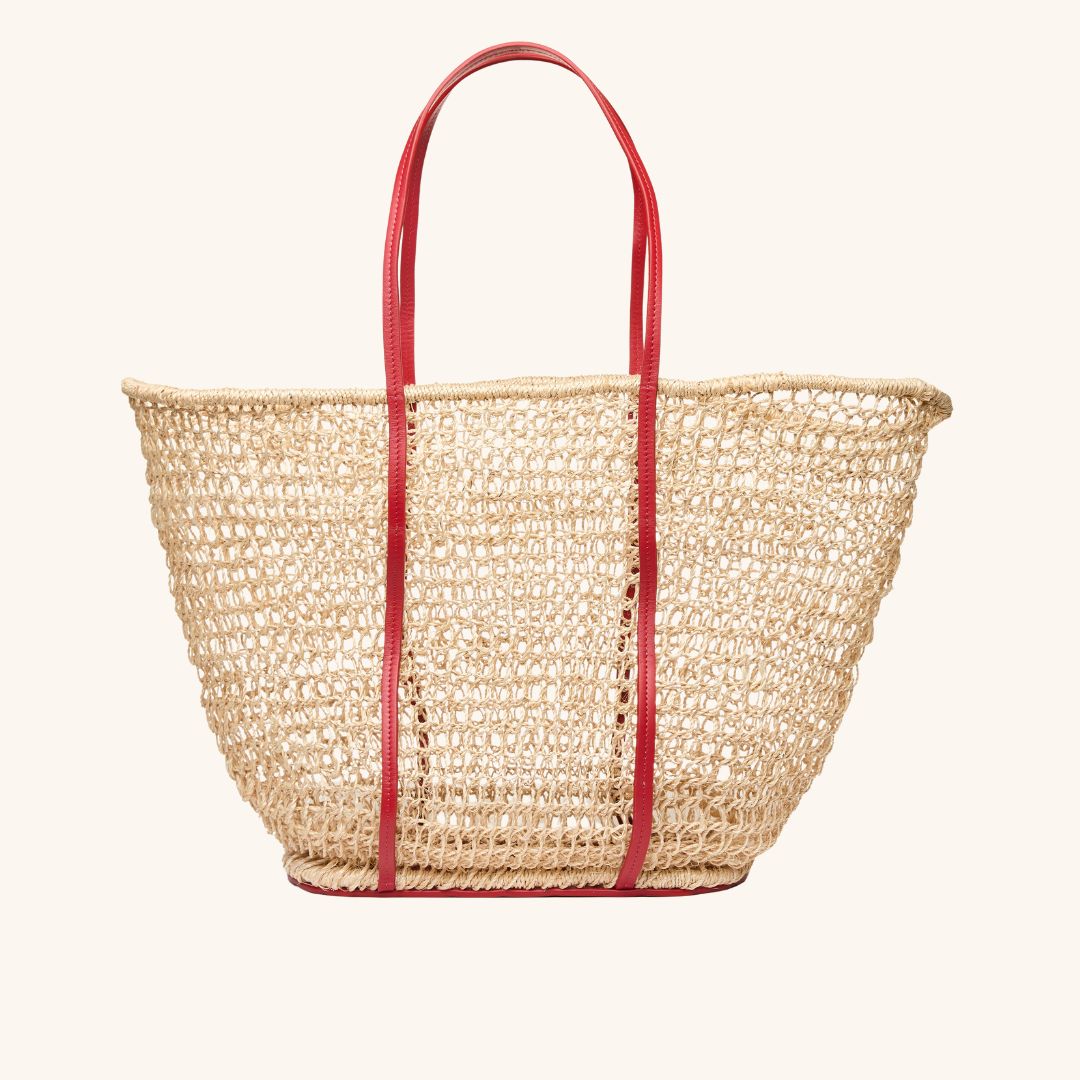 The Comporta Large Tote - Tomato