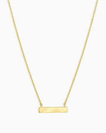 Bespoke Plate Necklace (Gold)