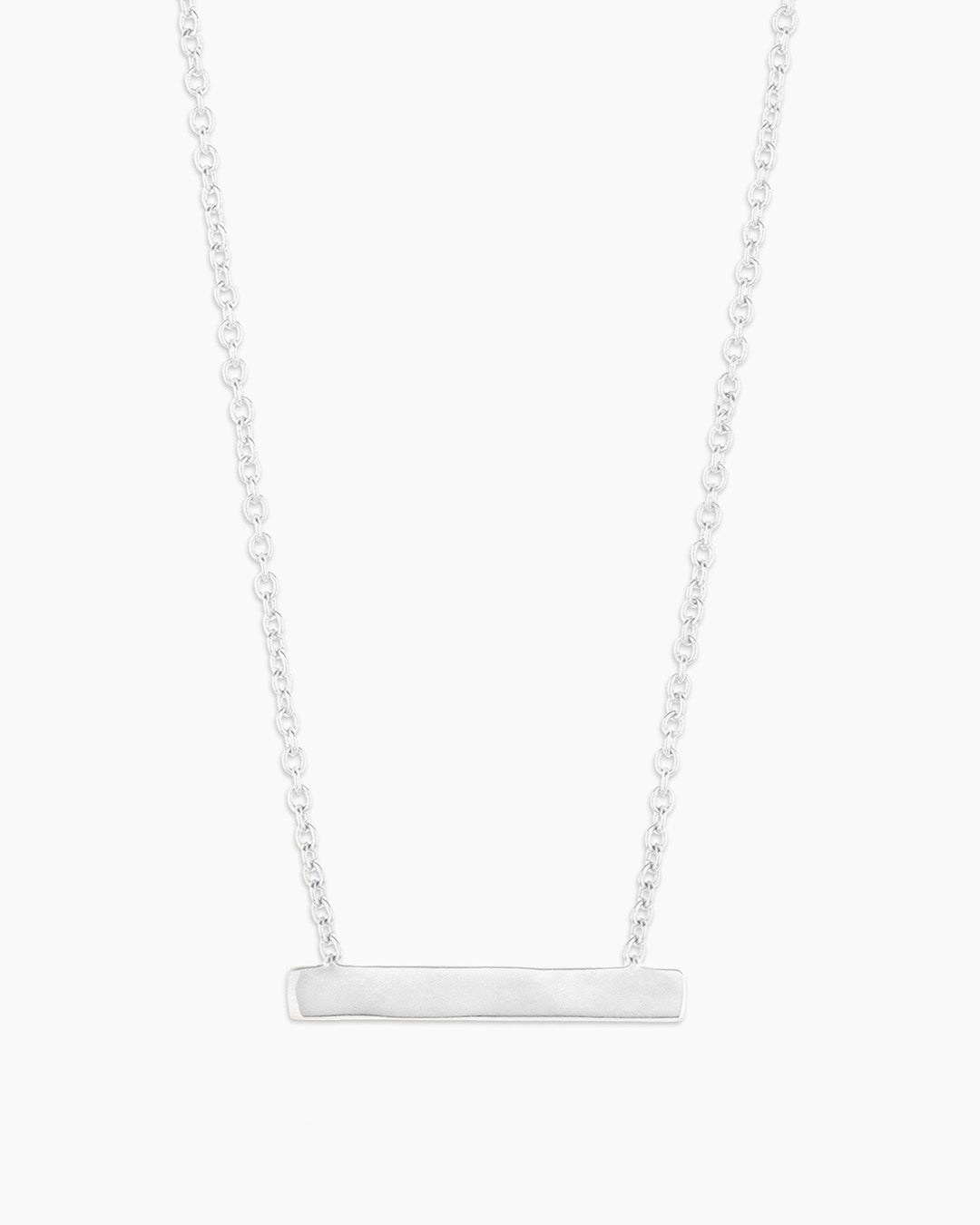 Bespoke Plate Necklace (Silver)