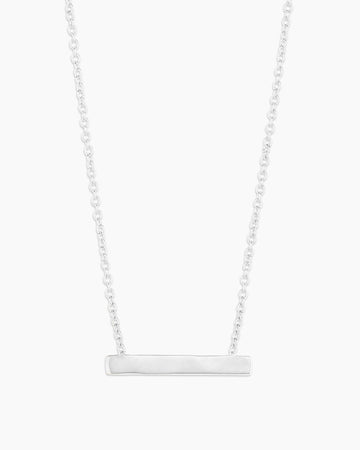 Bespoke Plate Necklace (Silver)