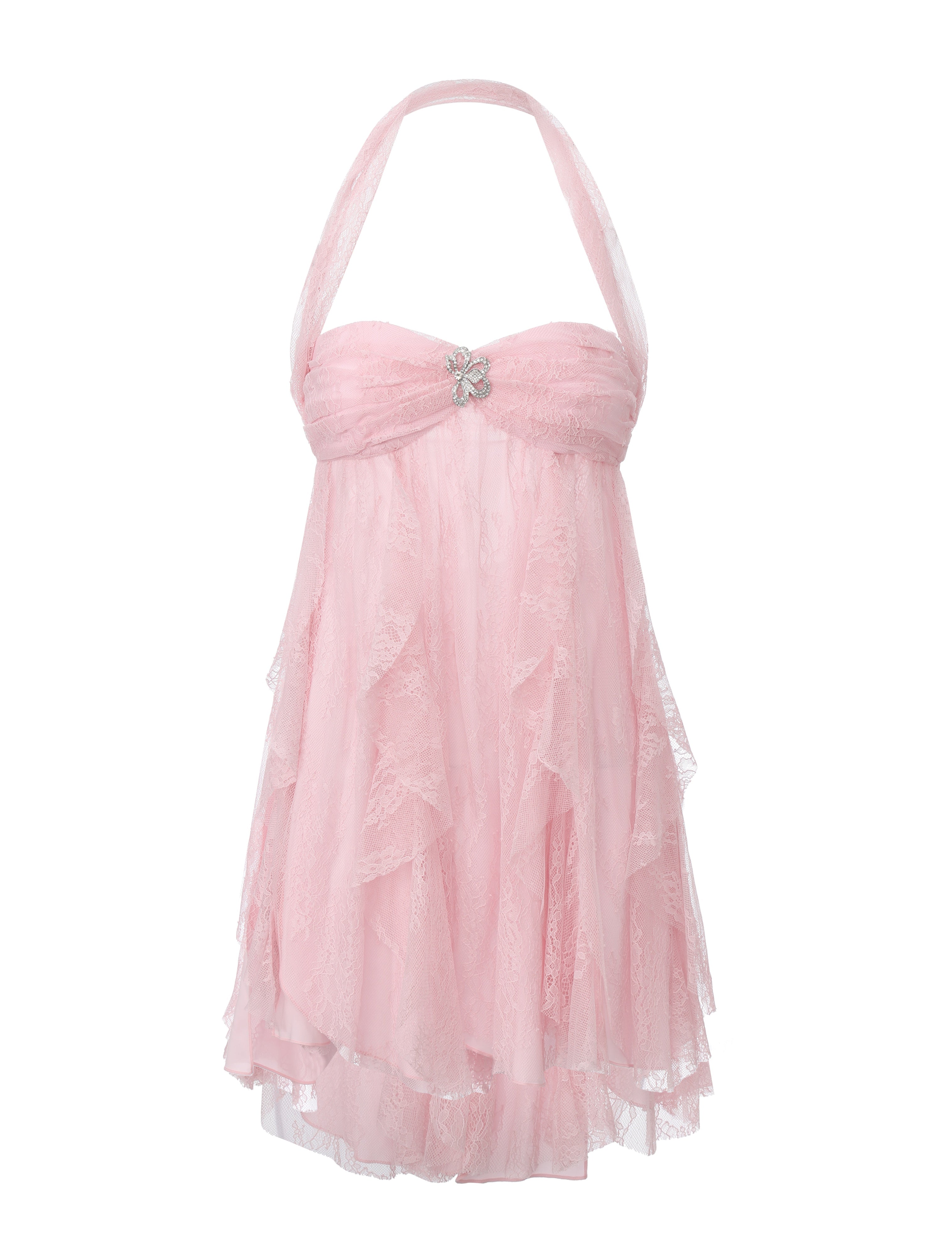 Lily Halter Pink Dress