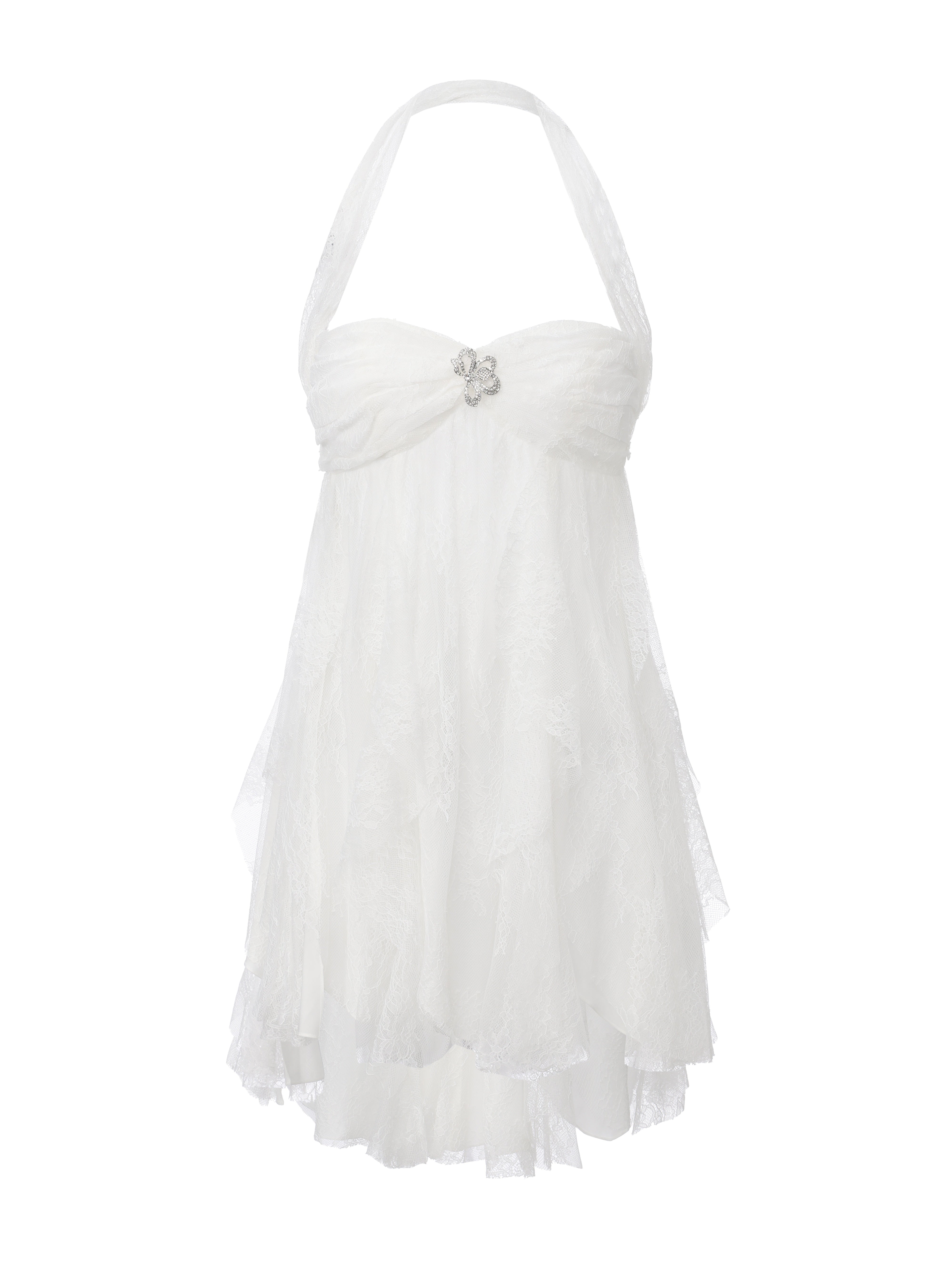Lily Halter White Dress