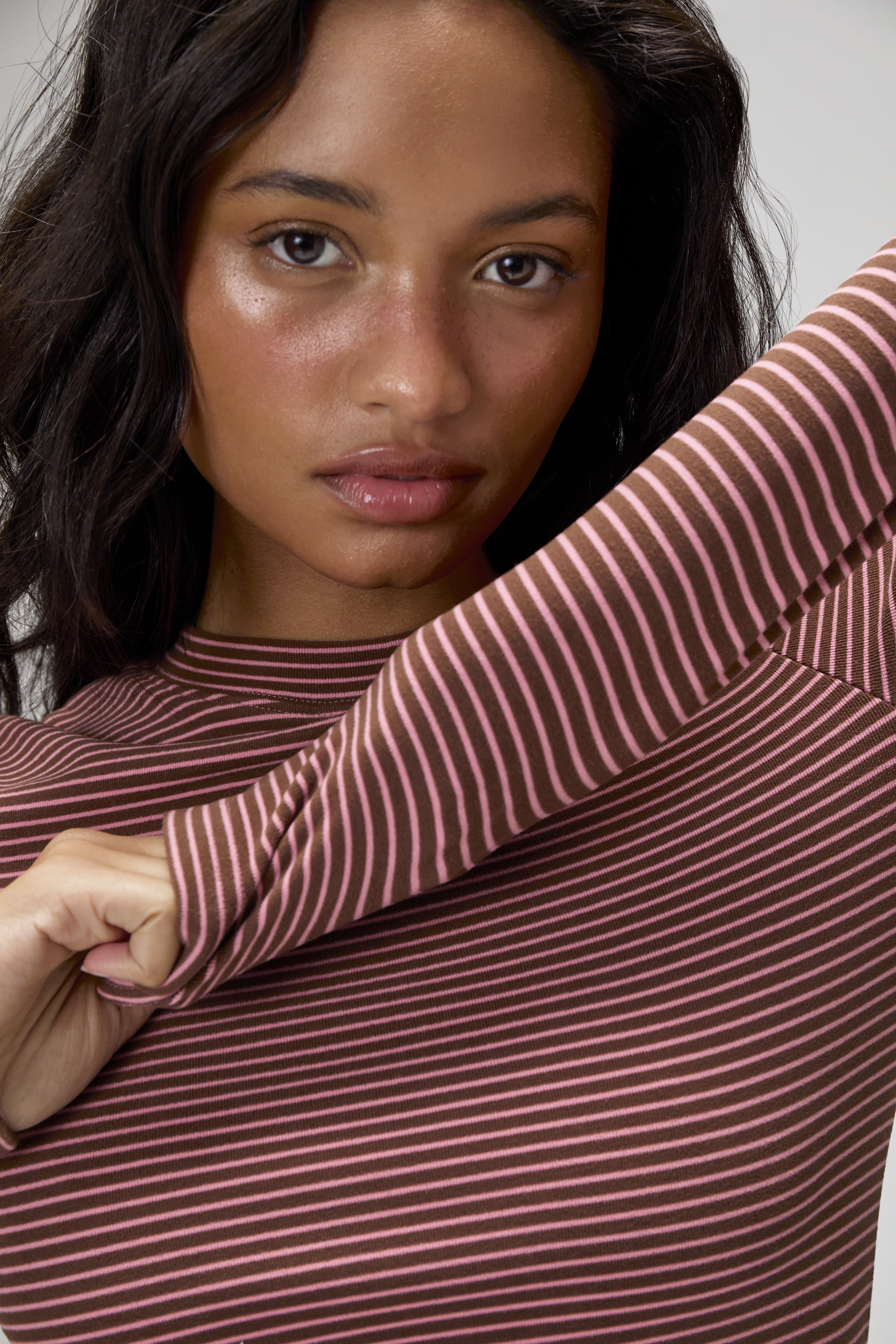 Wilbur Soft Longsleeve Top in Brown