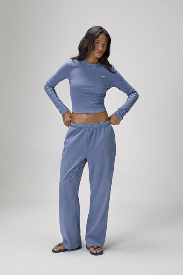 Wilbur Soft Longsleeve Top in Blue