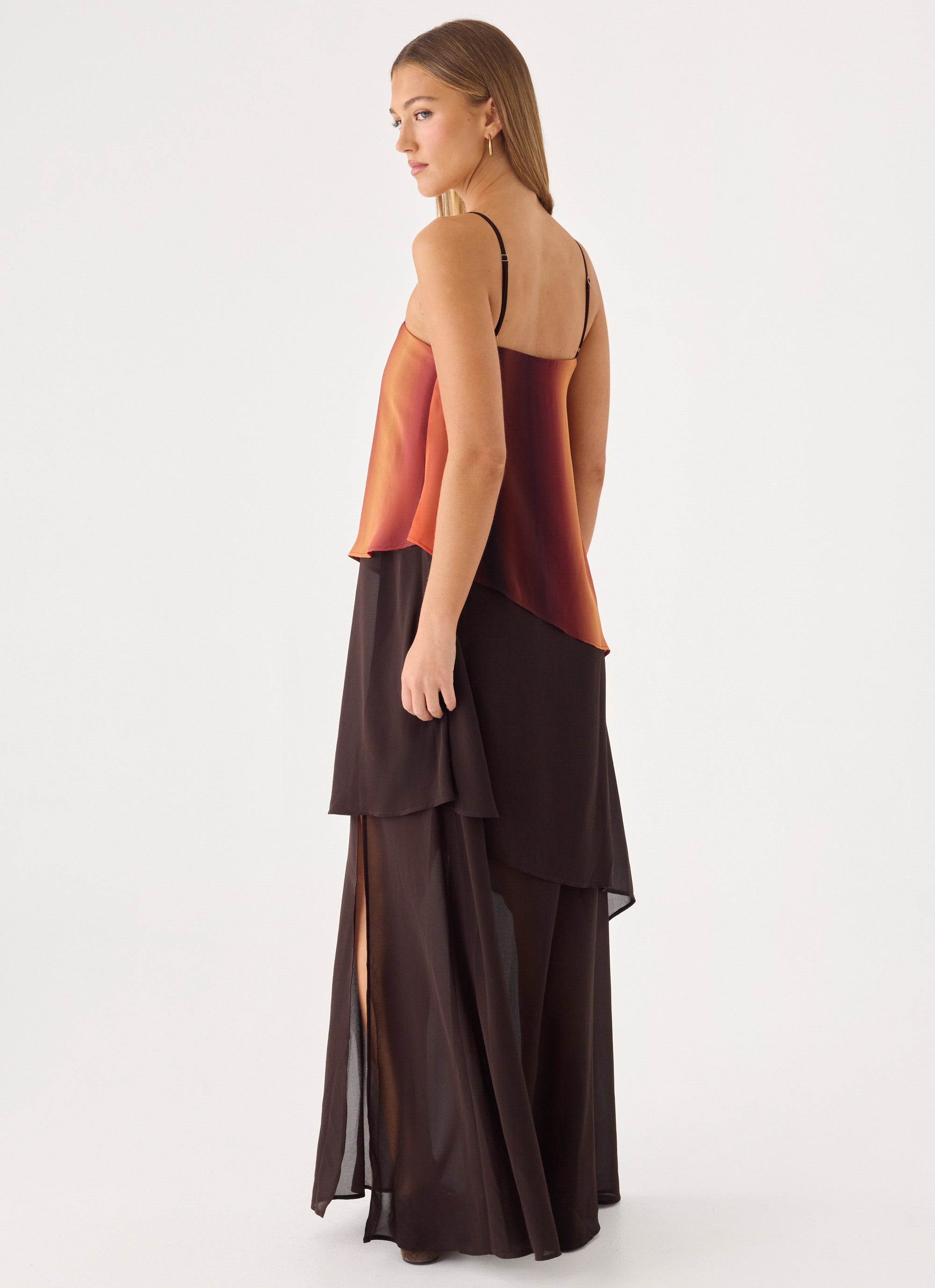 Ruesella Maxi Dress - Brown