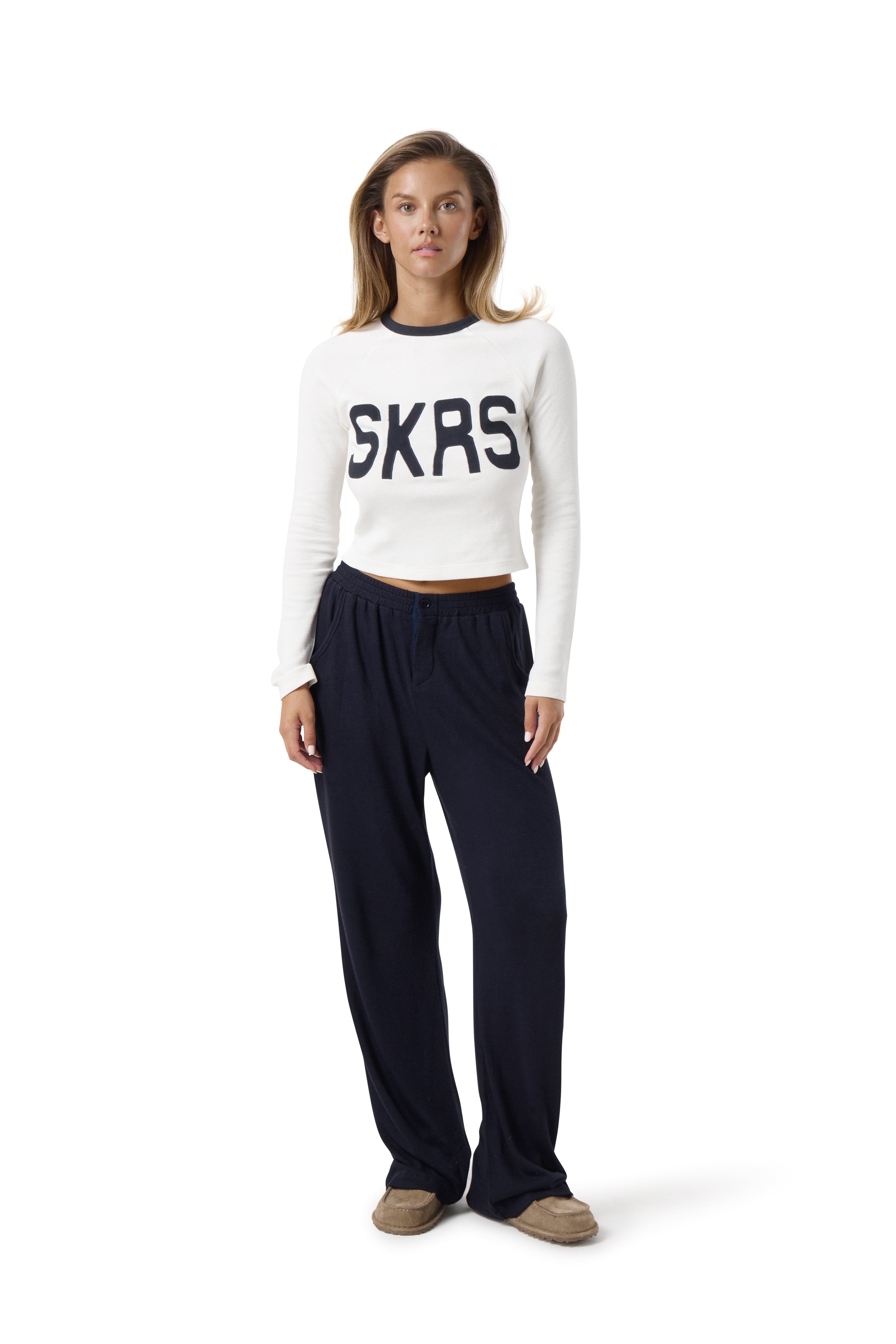 Cabin Waffle Raglan Top