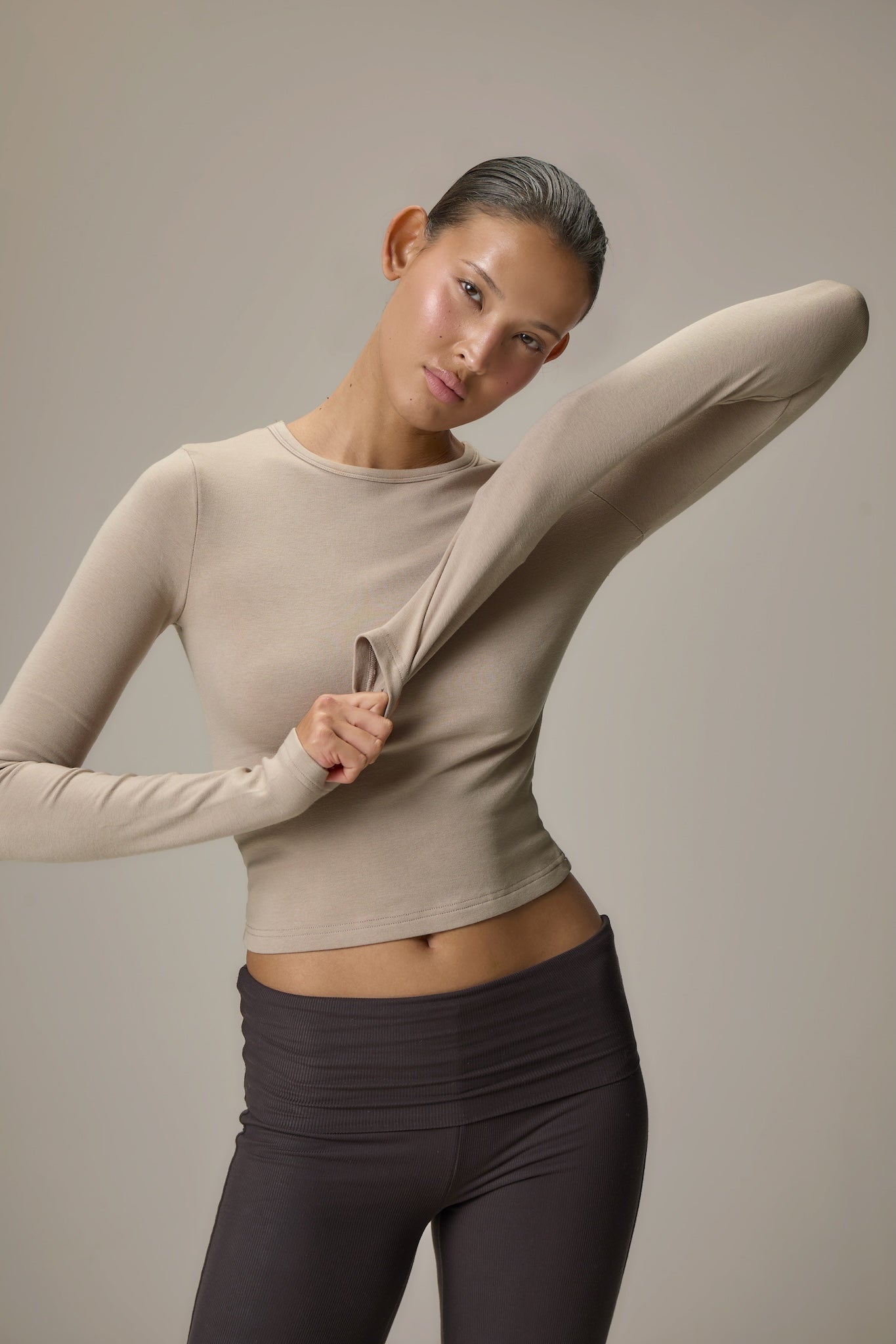 Seekers Base Long Sleeve in Beige