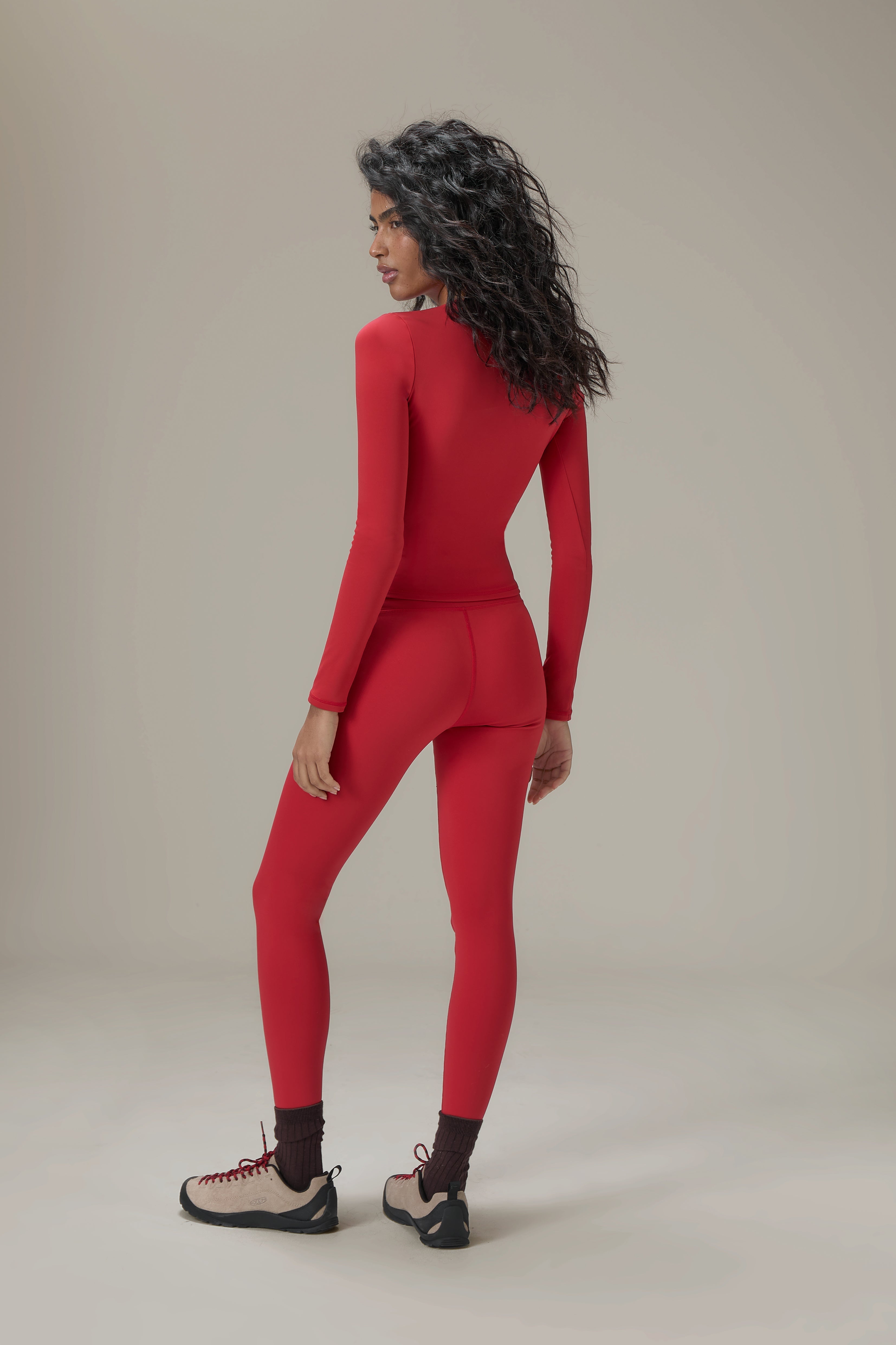 Soft Active Long Sleeve in Red