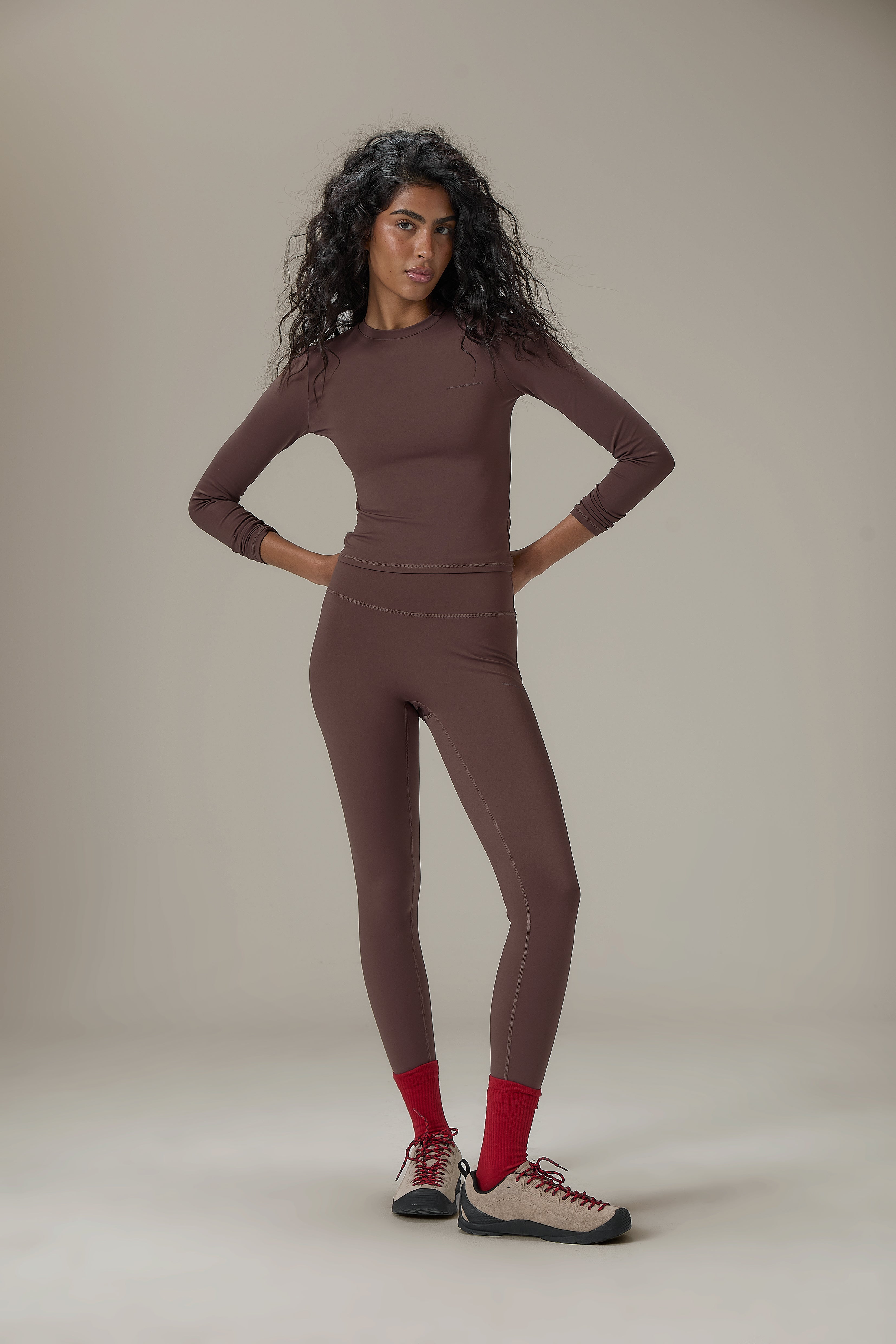 Soft Active Long Sleeve in Brown