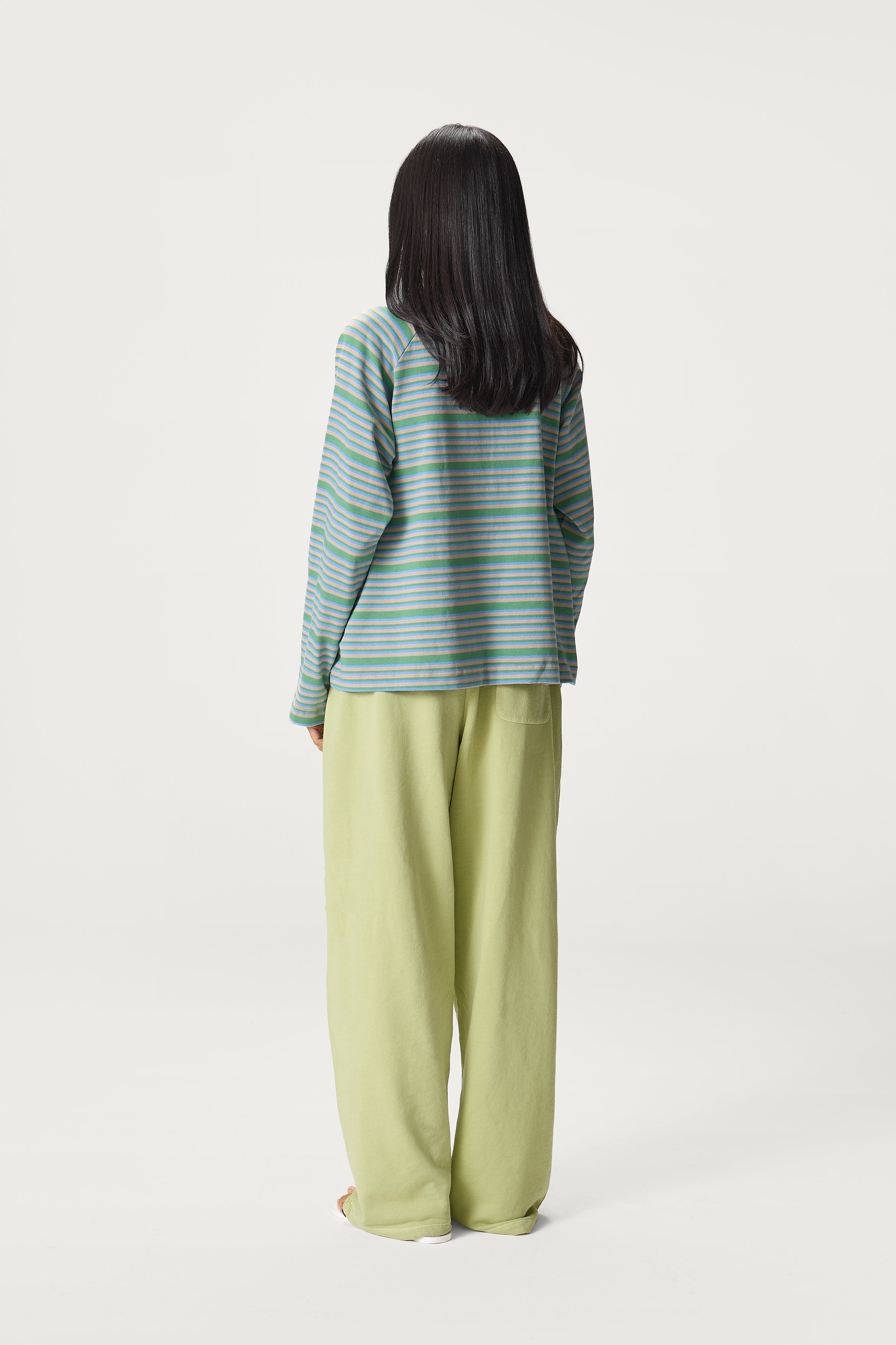 Douglas Oversized Long Sleeve Tee in Ocean