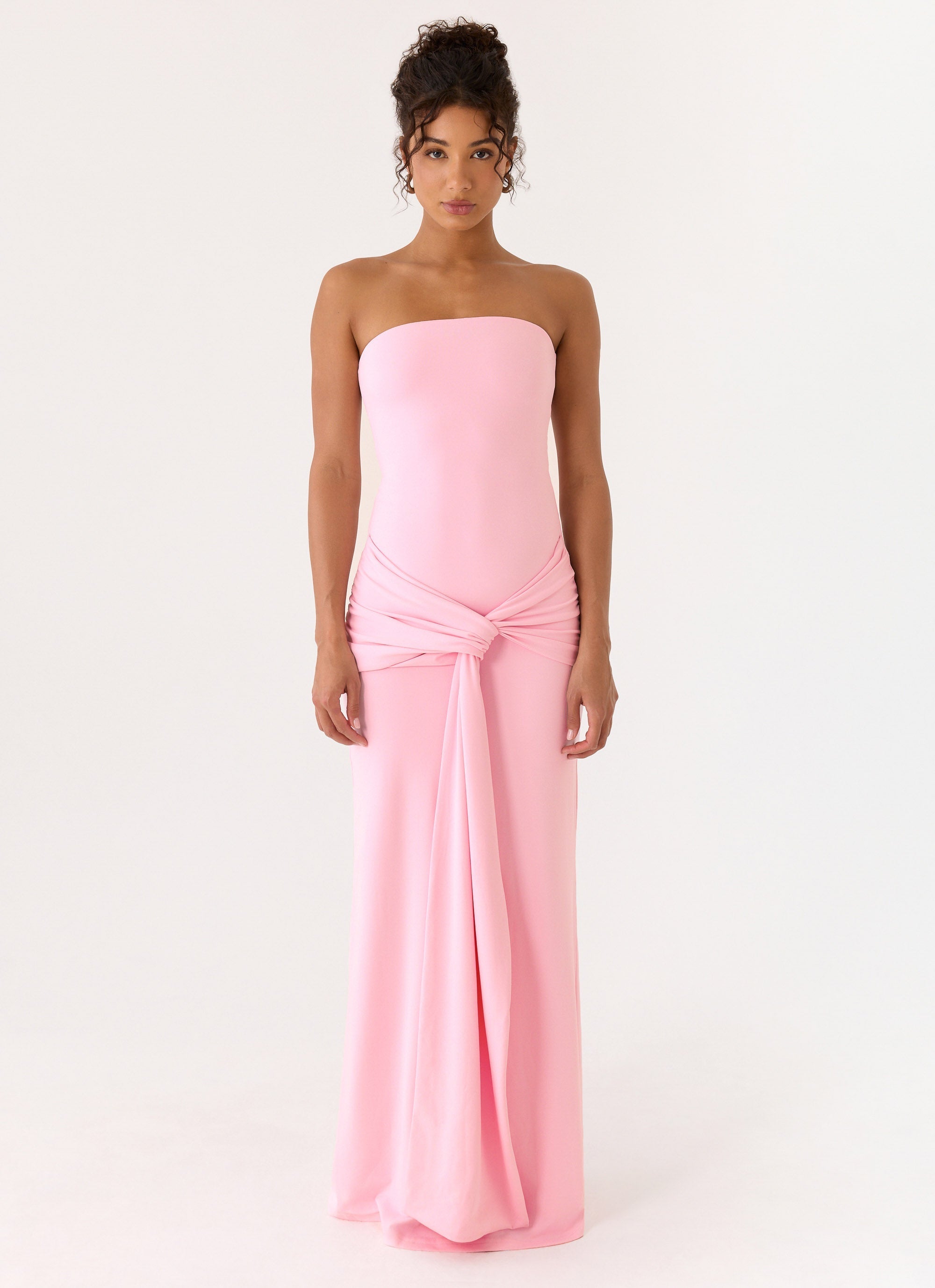 Sandrine Strapless Maxi Dress - Pink
