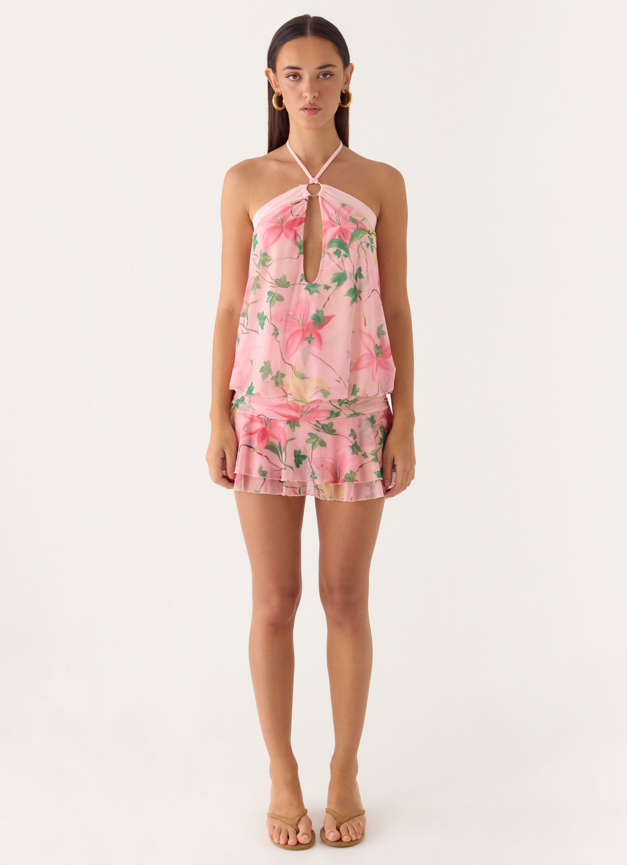 Telling You Mini Dress - Blooming Spring