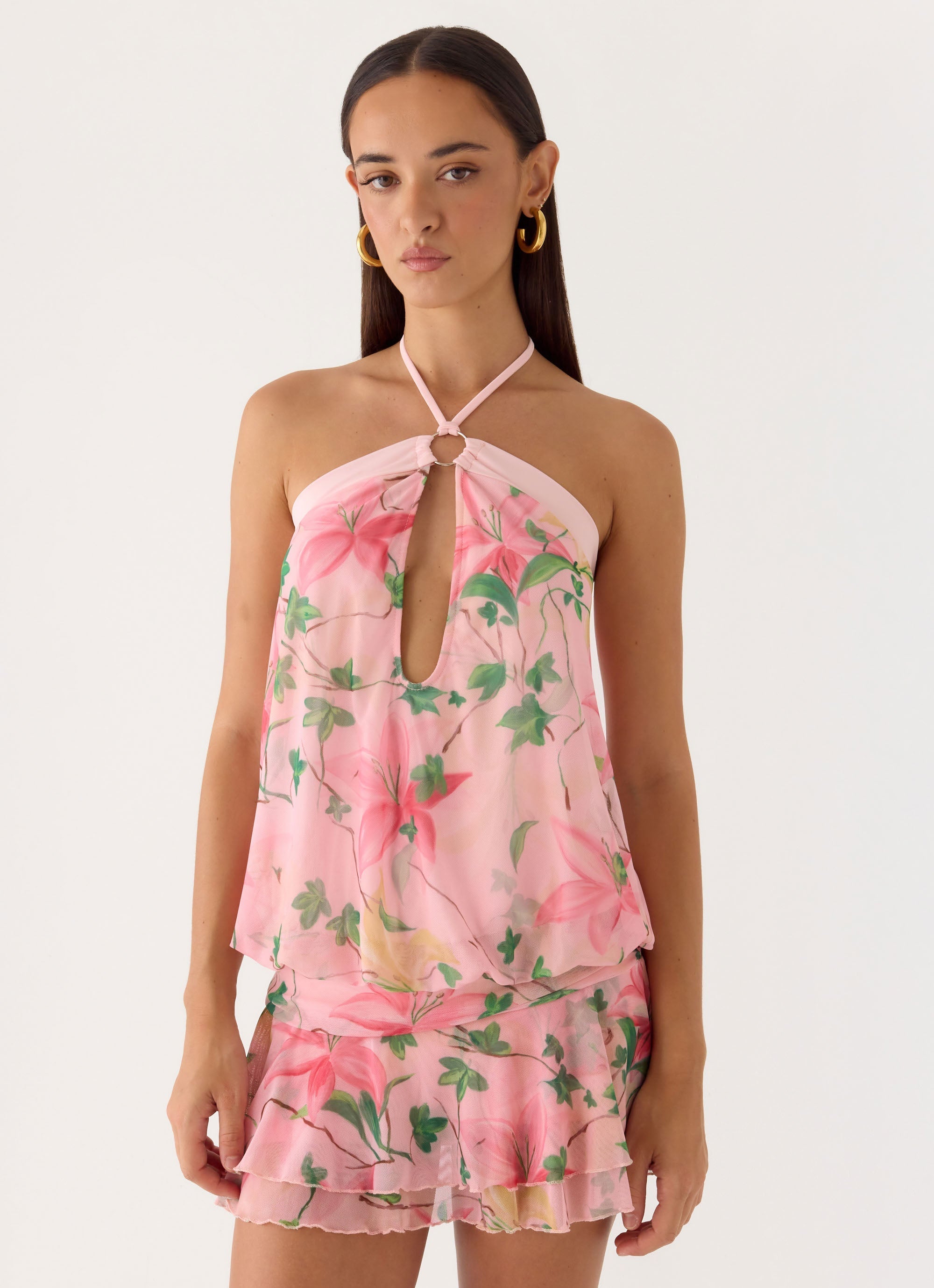 Telling You Mini Dress - Blooming Spring